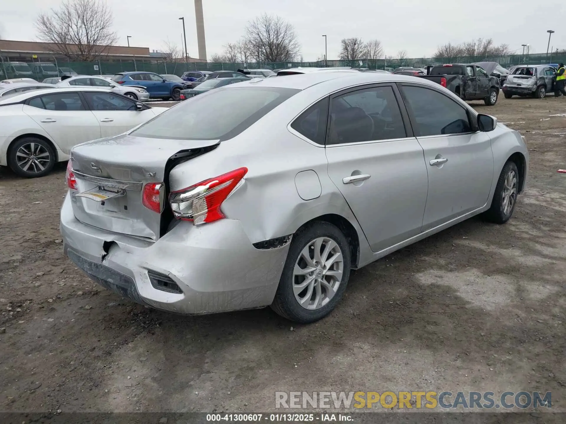 4 Photograph of a damaged car 3N1AB7APXKY228618 NISSAN SENTRA 2019