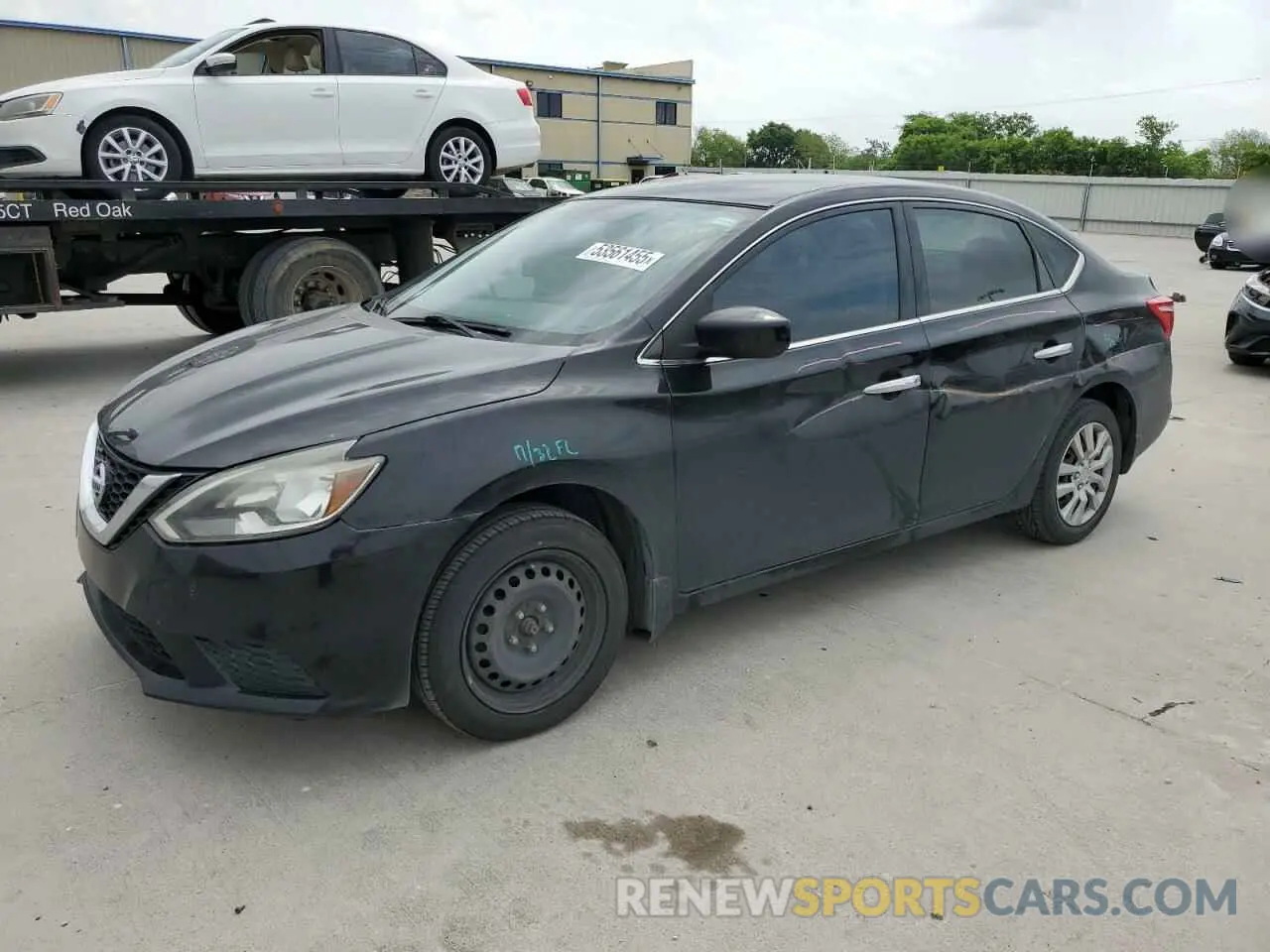 1 Photograph of a damaged car 3N1AB7APXKY236590 NISSAN SENTRA 2019