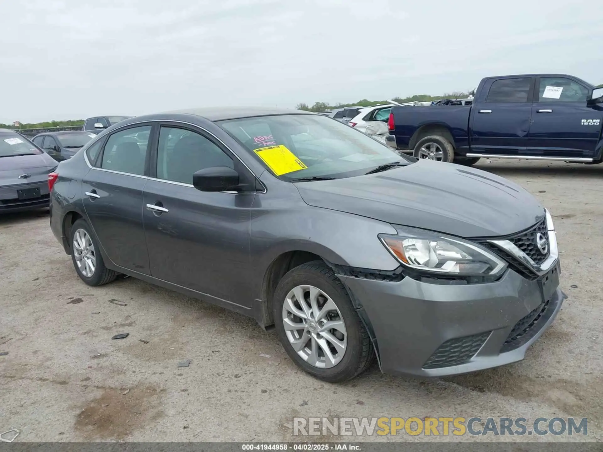 1 Photograph of a damaged car 3N1AB7APXKY238159 NISSAN SENTRA 2019