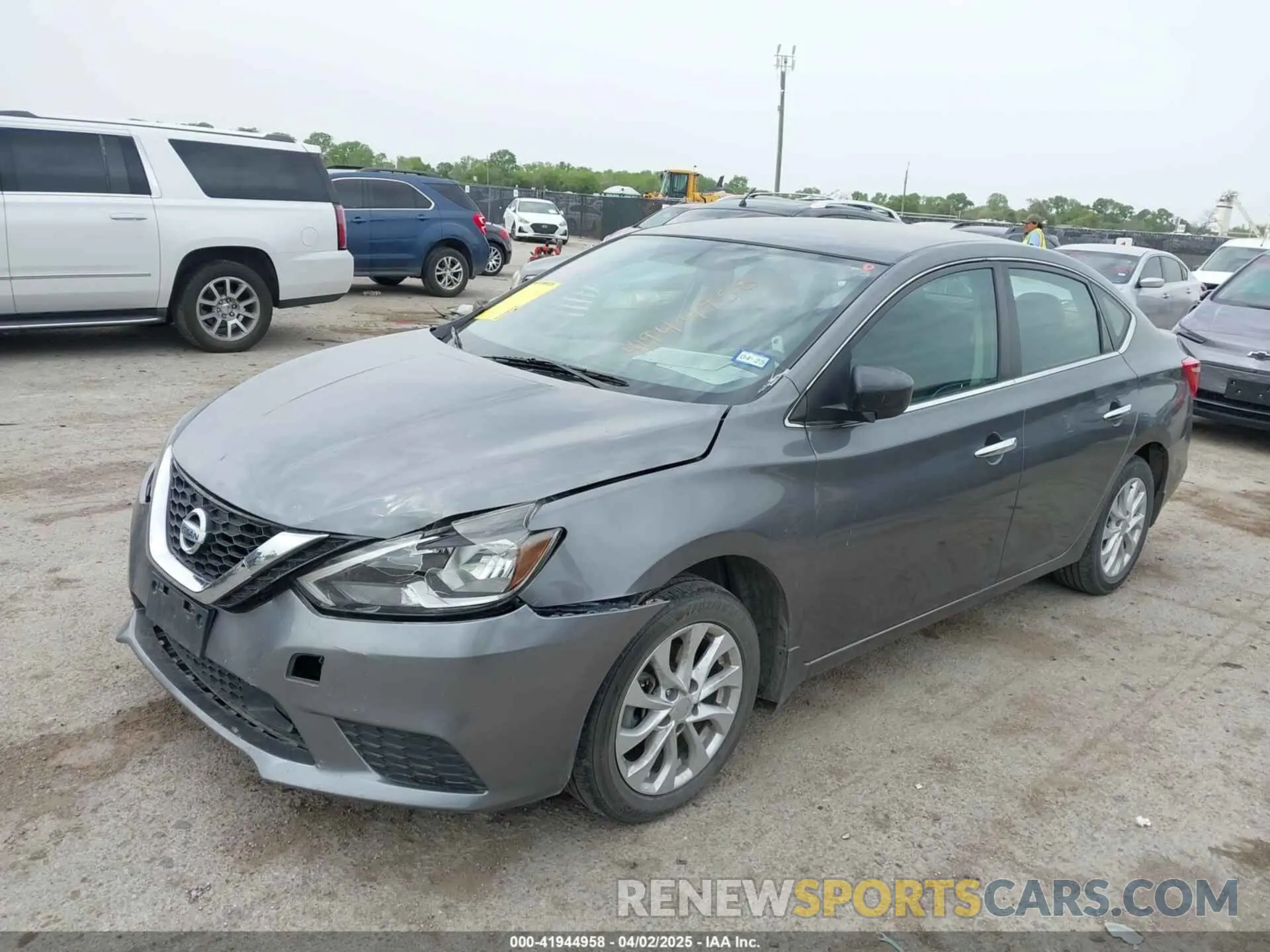 2 Photograph of a damaged car 3N1AB7APXKY238159 NISSAN SENTRA 2019