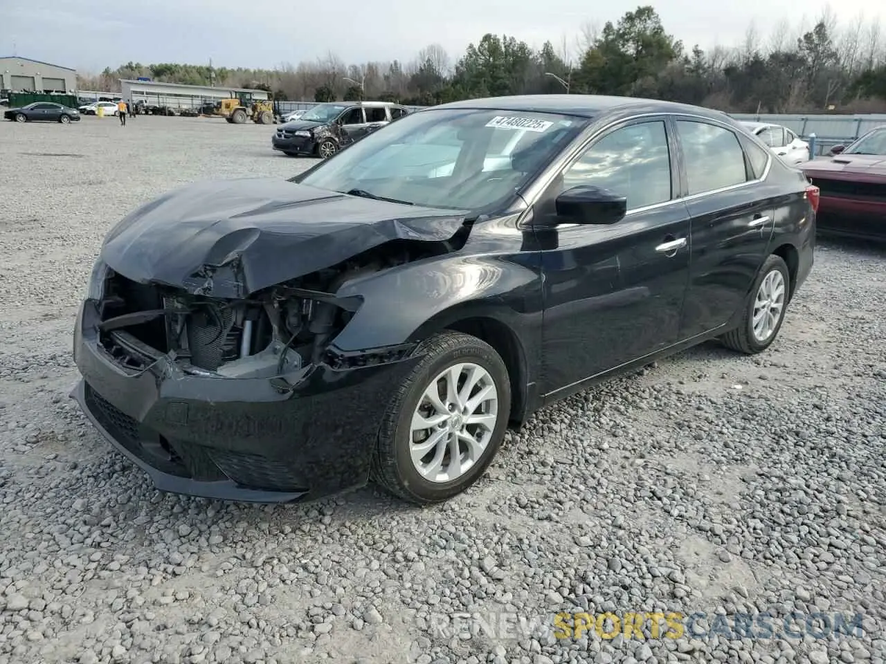 1 Photograph of a damaged car 3N1AB7APXKY240784 NISSAN SENTRA 2019