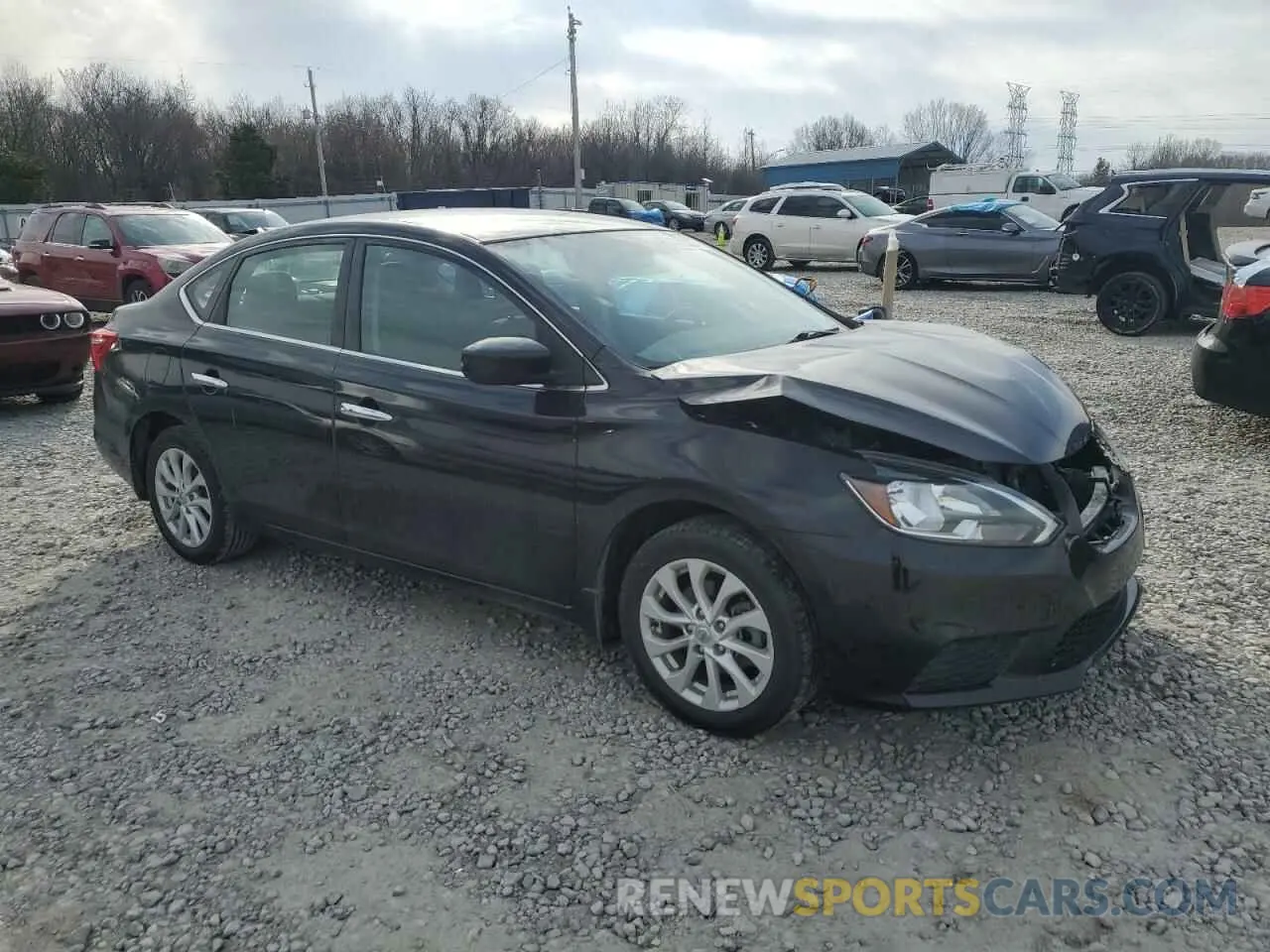 4 Photograph of a damaged car 3N1AB7APXKY240784 NISSAN SENTRA 2019