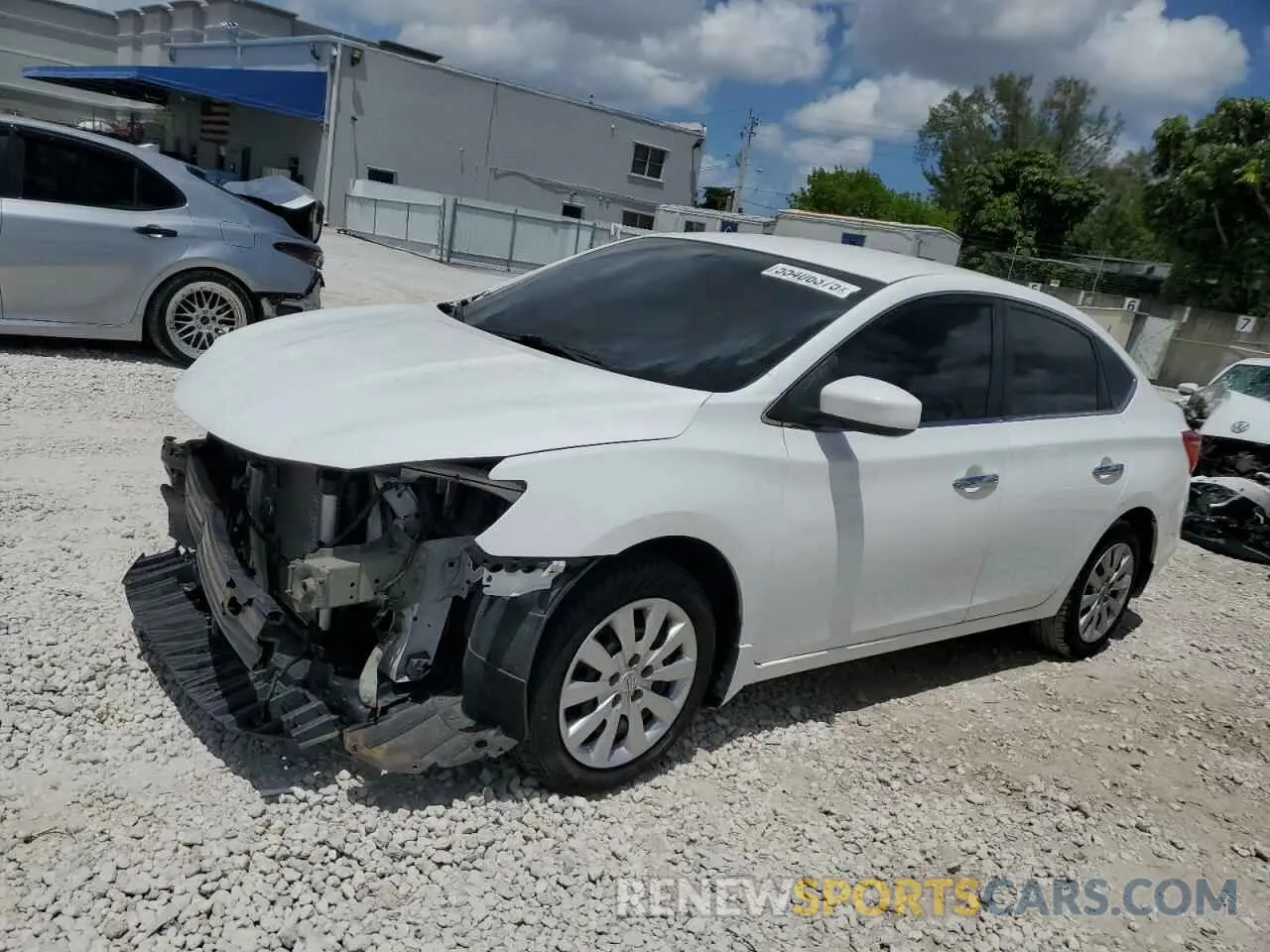 1 Photograph of a damaged car 3N1AB7APXKY240882 NISSAN SENTRA 2019