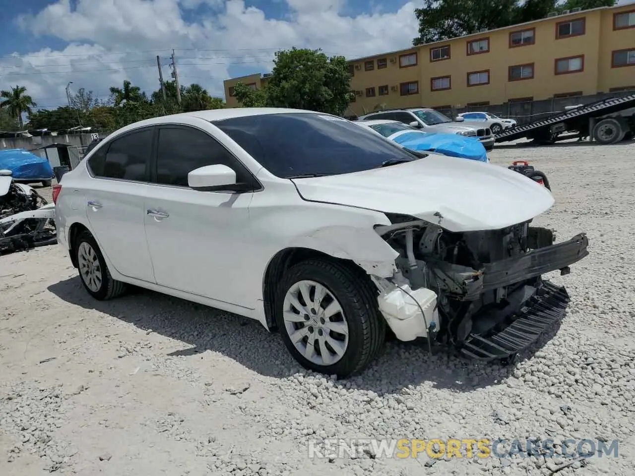 4 Photograph of a damaged car 3N1AB7APXKY240882 NISSAN SENTRA 2019