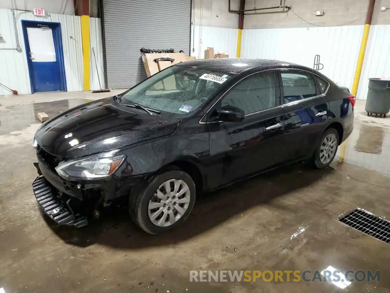 1 Photograph of a damaged car 3N1AB7APXKY243085 NISSAN SENTRA 2019