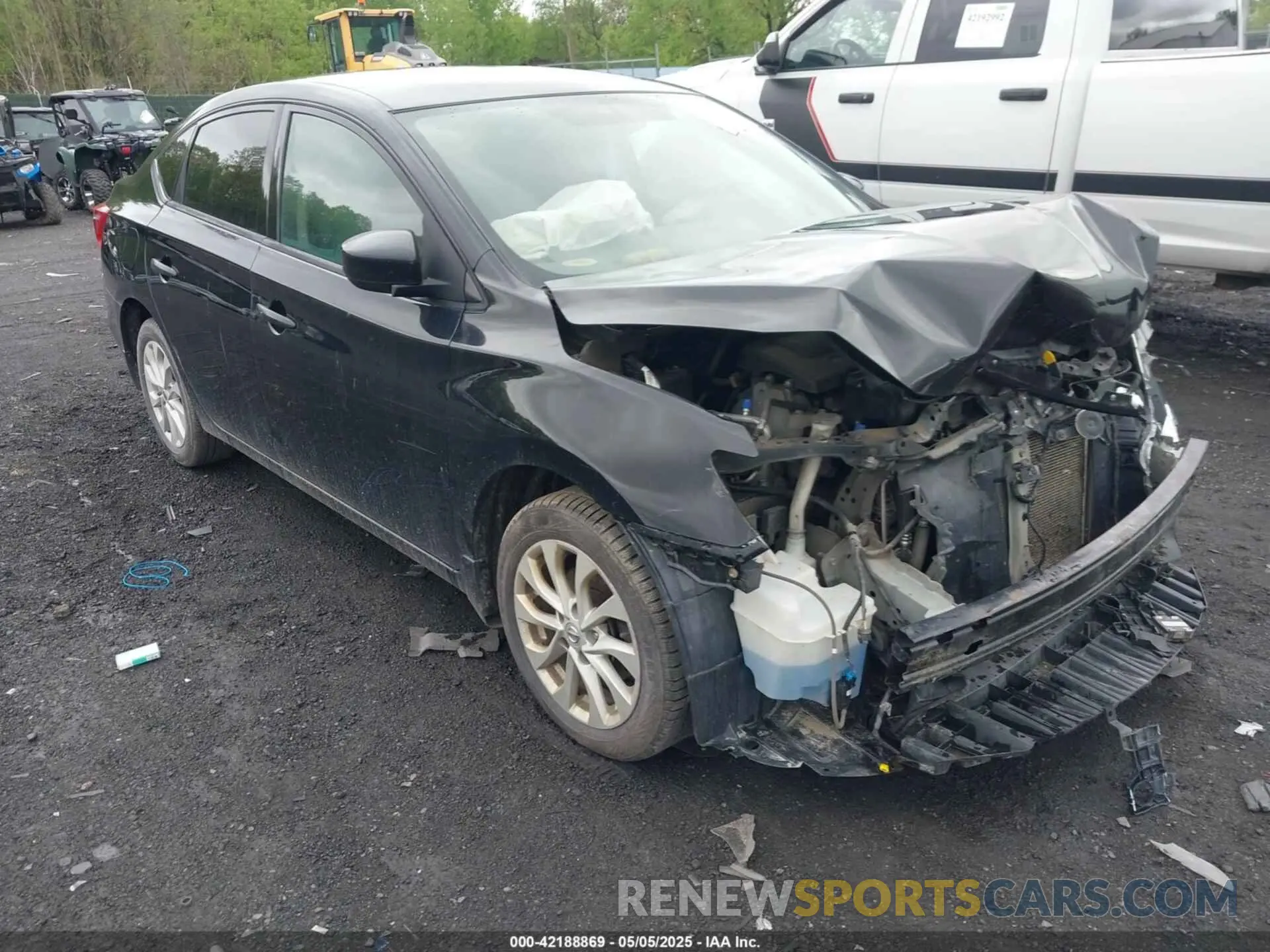 1 Photograph of a damaged car 3N1AB7APXKY254832 NISSAN SENTRA 2019
