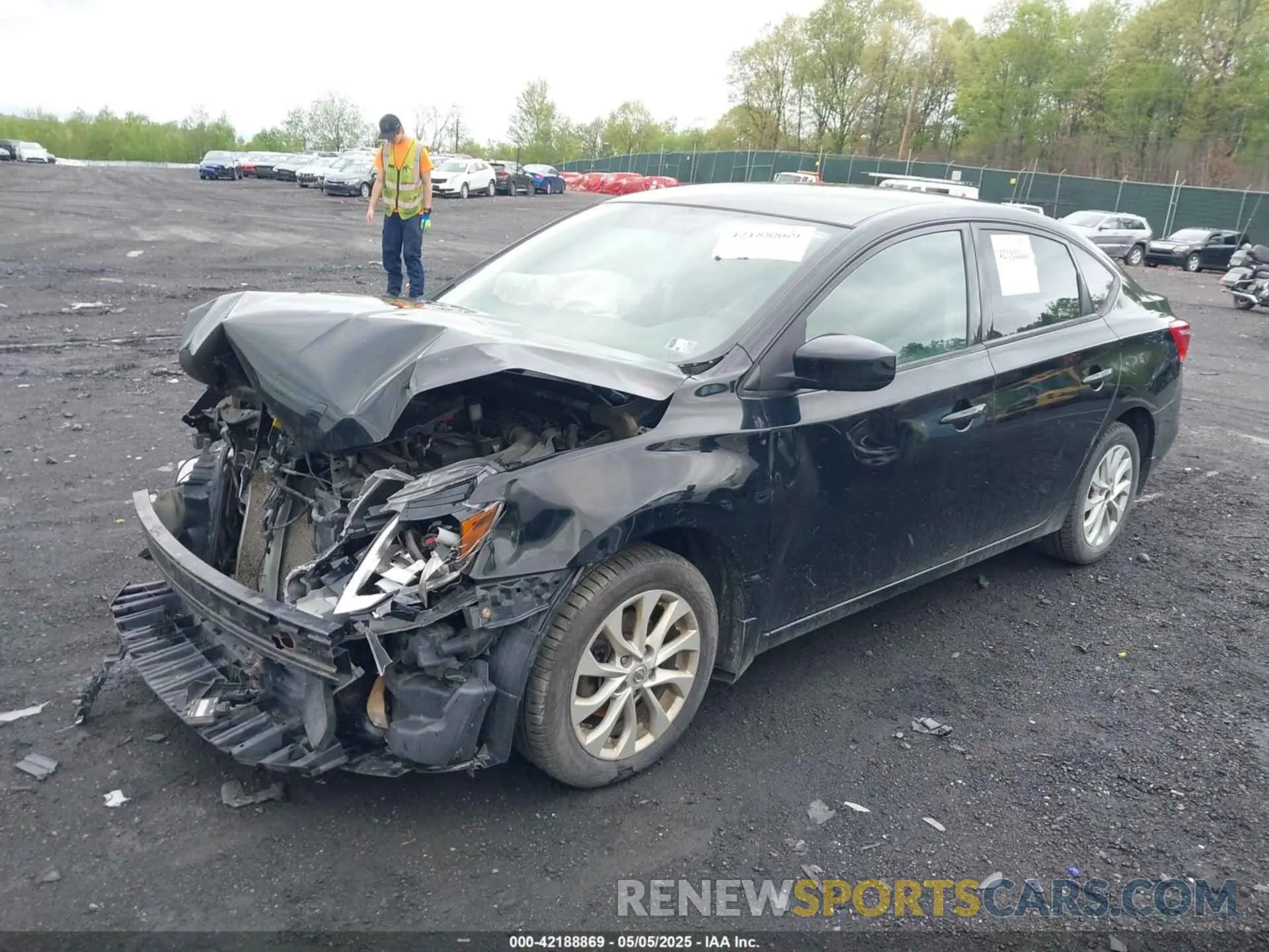 2 Photograph of a damaged car 3N1AB7APXKY254832 NISSAN SENTRA 2019