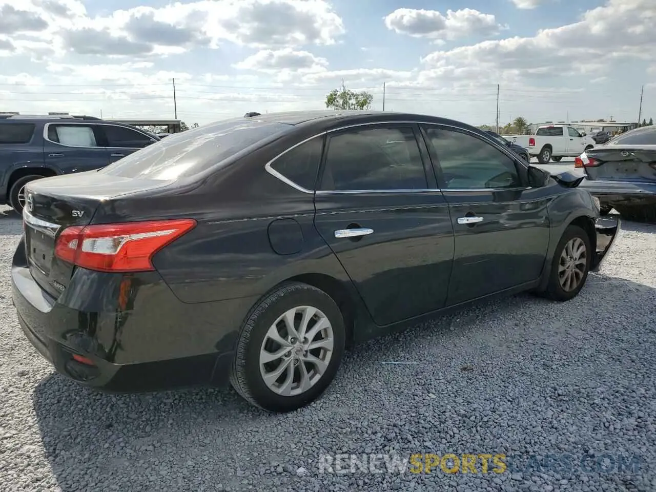 3 Photograph of a damaged car 3N1AB7APXKY255088 NISSAN SENTRA 2019