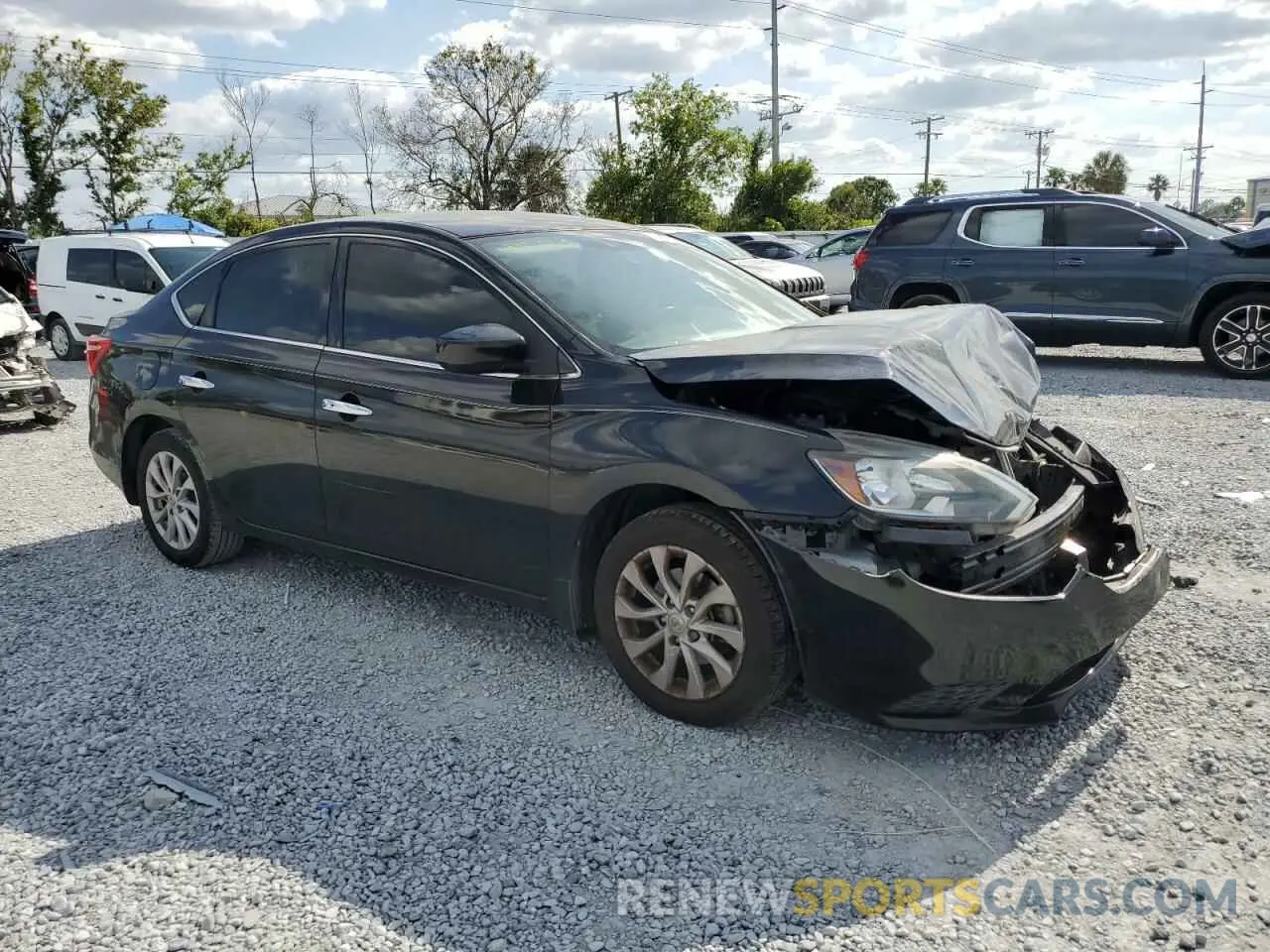 4 Photograph of a damaged car 3N1AB7APXKY255088 NISSAN SENTRA 2019
