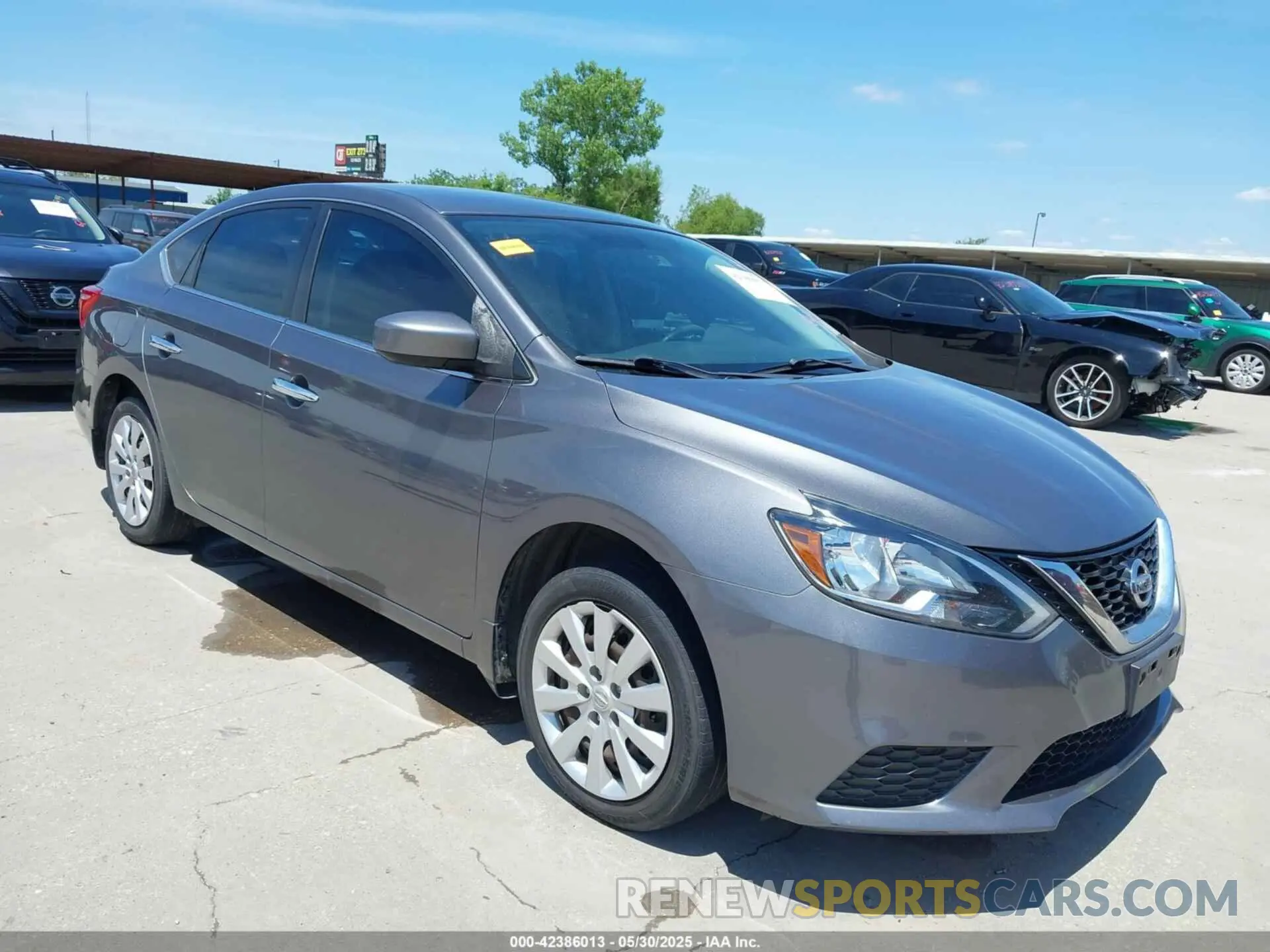 1 Photograph of a damaged car 3N1AB7APXKY277320 NISSAN SENTRA 2019