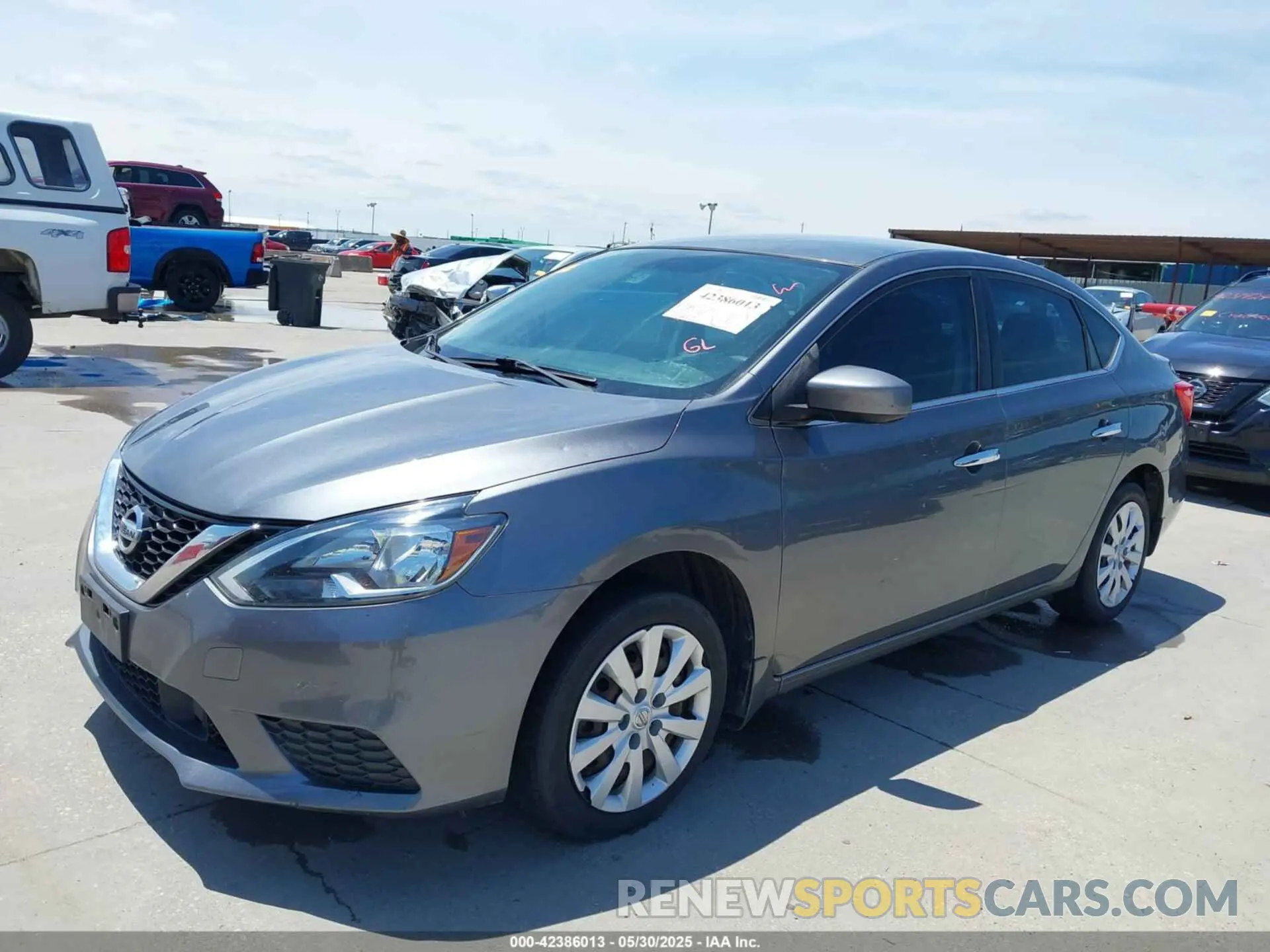 2 Photograph of a damaged car 3N1AB7APXKY277320 NISSAN SENTRA 2019