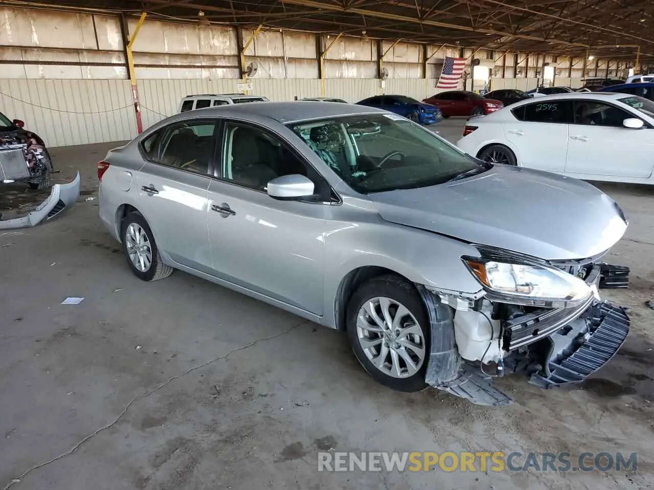 4 Photograph of a damaged car 3N1AB7APXKY278368 NISSAN SENTRA 2019
