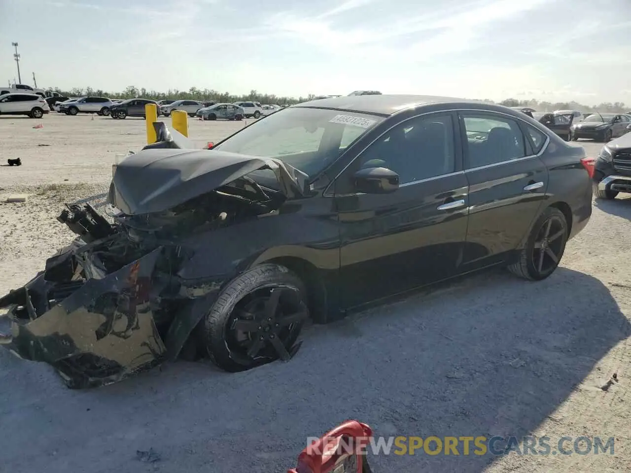 1 Photograph of a damaged car 3N1AB7APXKY281741 NISSAN SENTRA 2019