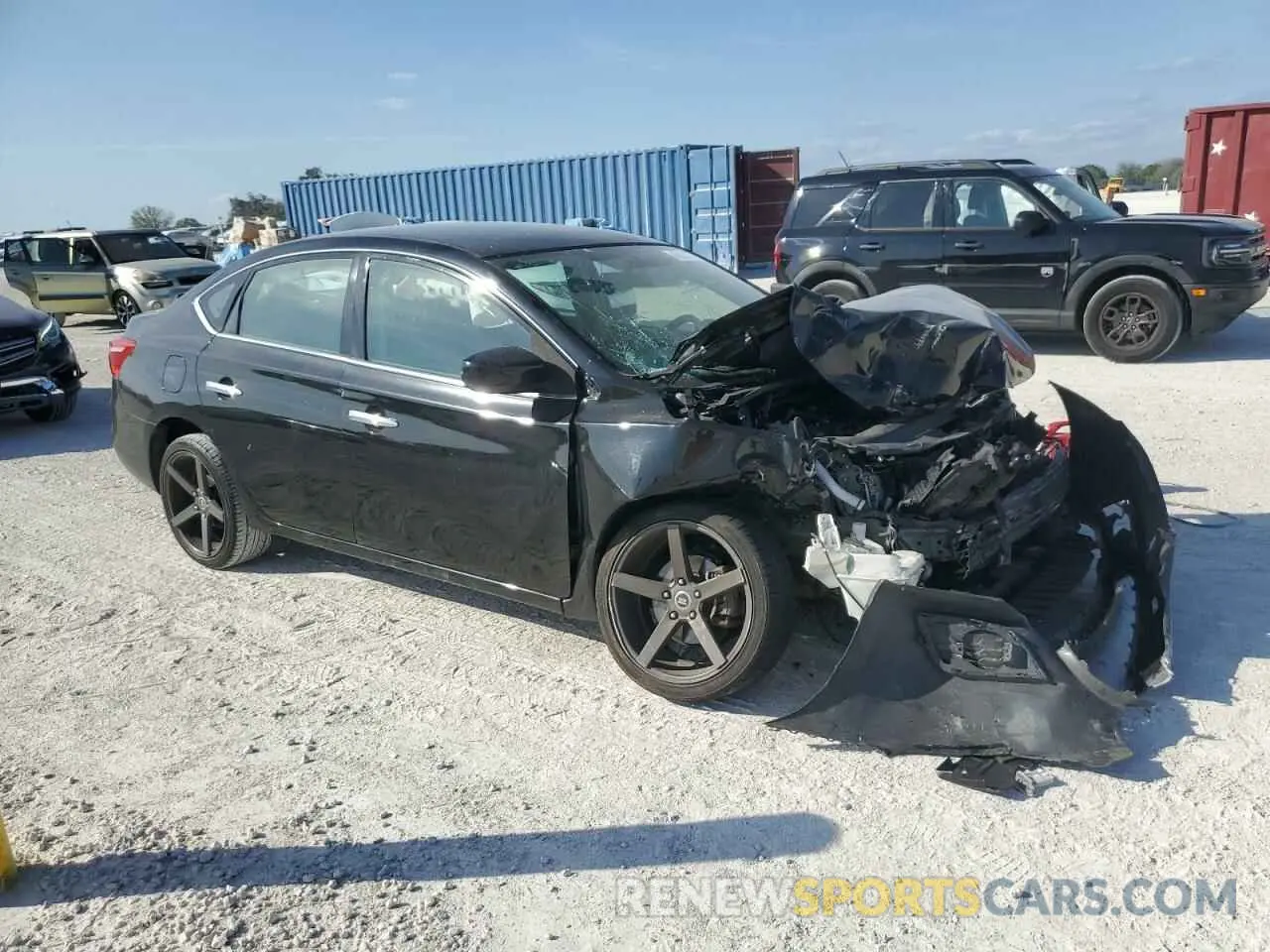 4 Photograph of a damaged car 3N1AB7APXKY281741 NISSAN SENTRA 2019