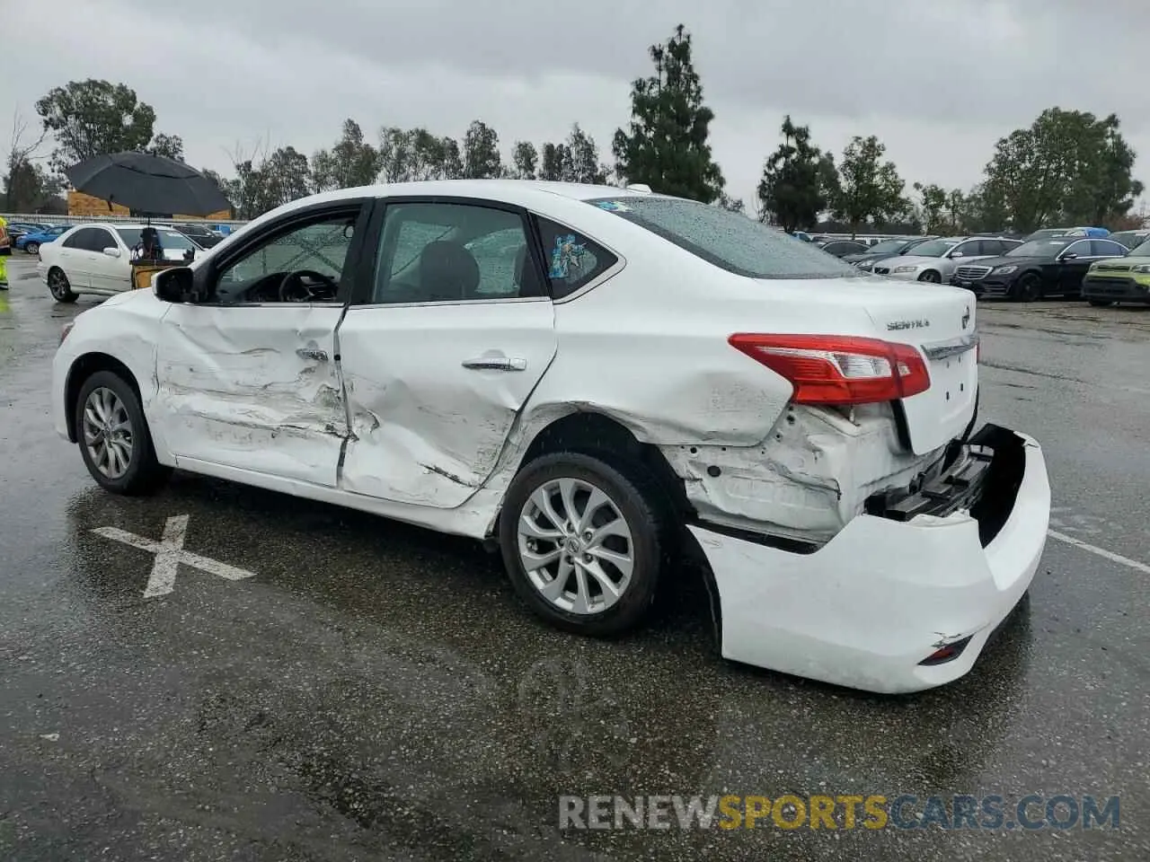2 Photograph of a damaged car 3N1AB7APXKY288513 NISSAN SENTRA 2019