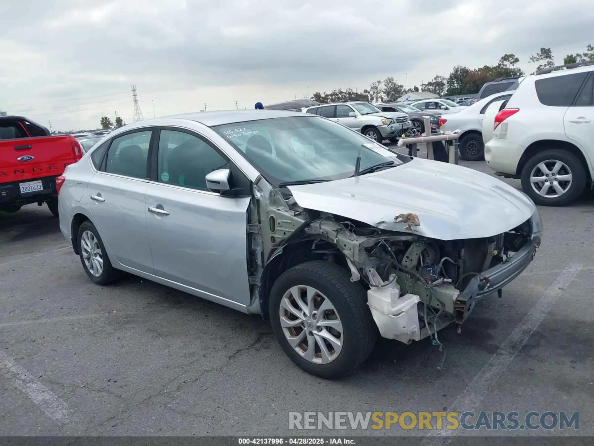 1 Photograph of a damaged car 3N1AB7APXKY288818 NISSAN SENTRA 2019
