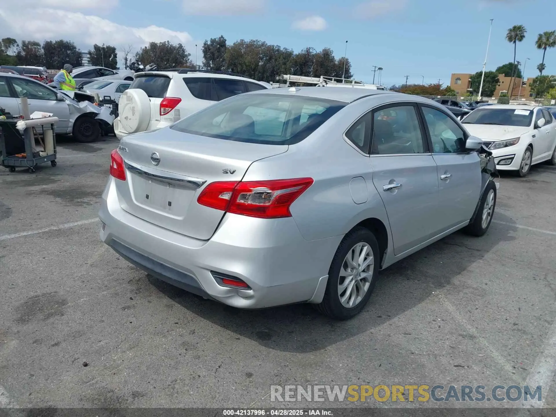 4 Photograph of a damaged car 3N1AB7APXKY288818 NISSAN SENTRA 2019