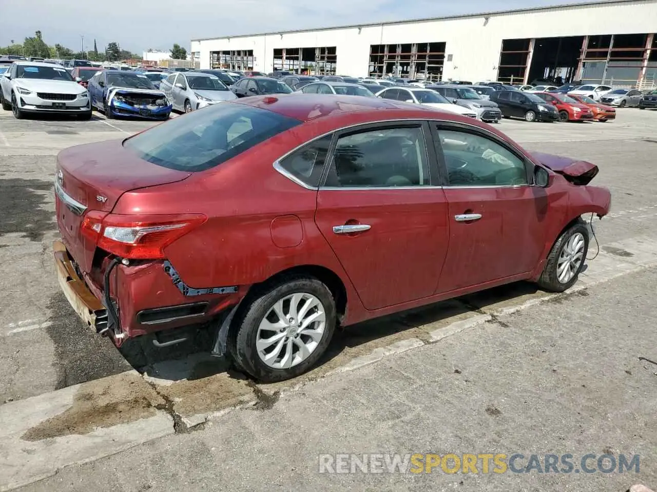 3 Photograph of a damaged car 3N1AB7APXKY297793 NISSAN SENTRA 2019