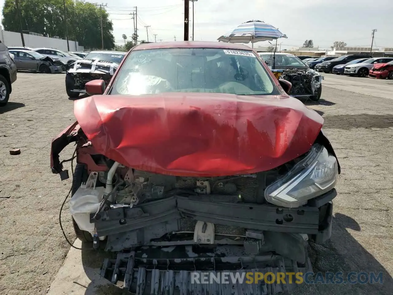 5 Photograph of a damaged car 3N1AB7APXKY297793 NISSAN SENTRA 2019