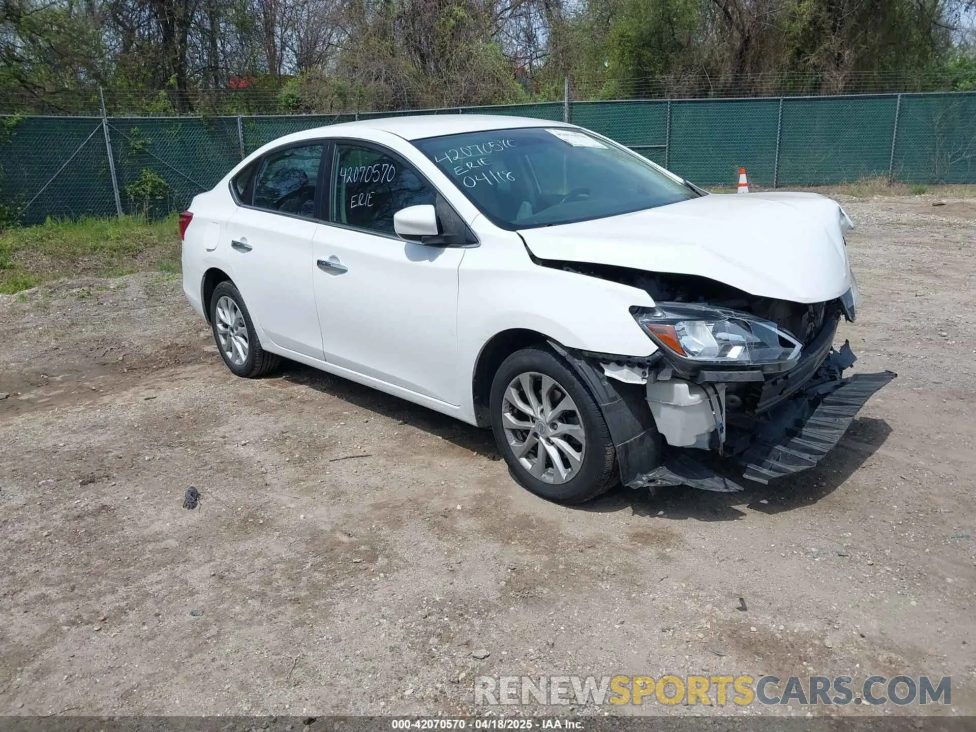 1 Photograph of a damaged car 3N1AB7APXKY308713 NISSAN SENTRA 2019