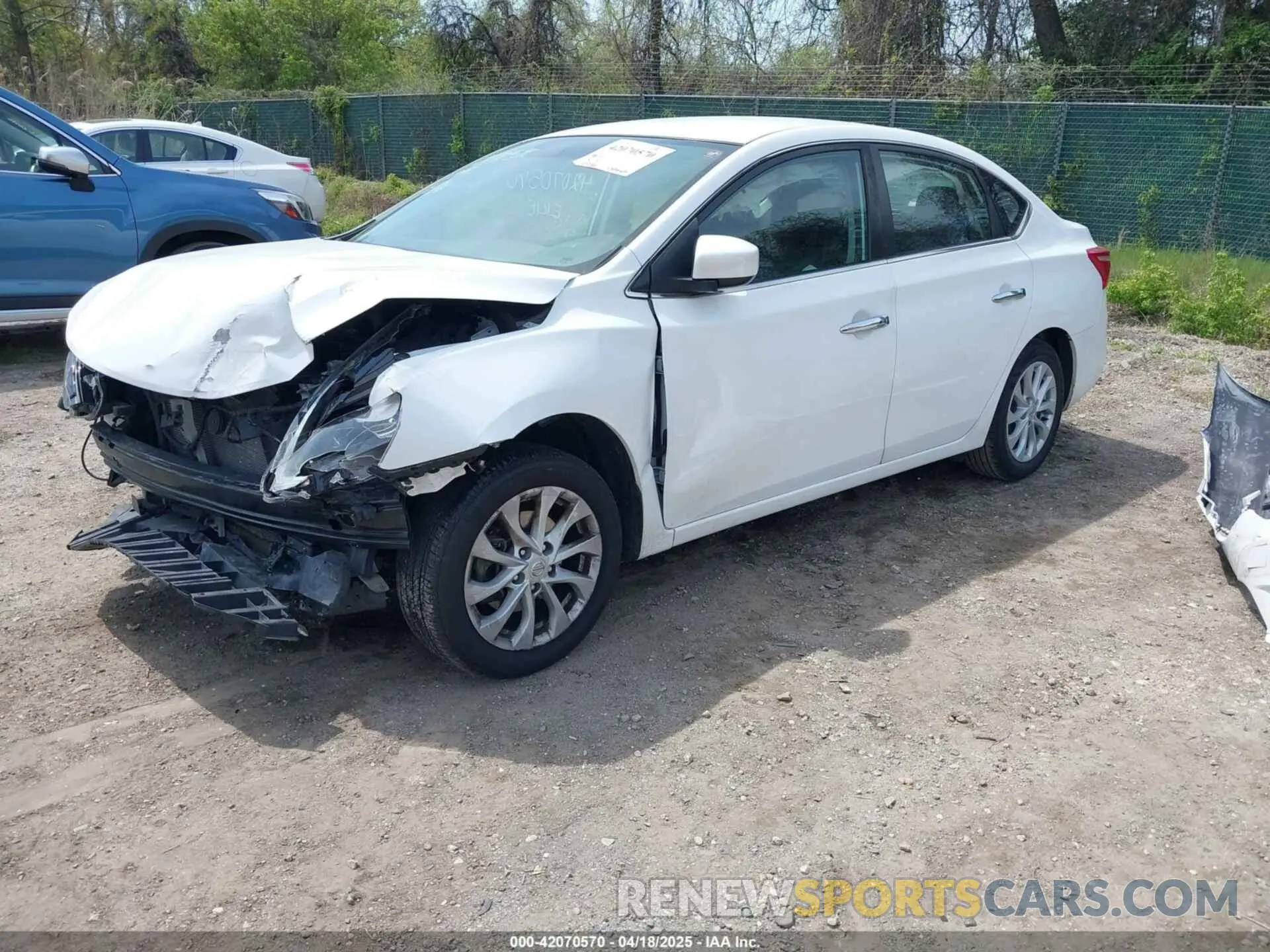 2 Photograph of a damaged car 3N1AB7APXKY308713 NISSAN SENTRA 2019