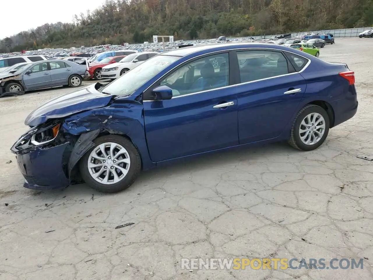 1 Photograph of a damaged car 3N1AB7APXKY309389 NISSAN SENTRA 2019