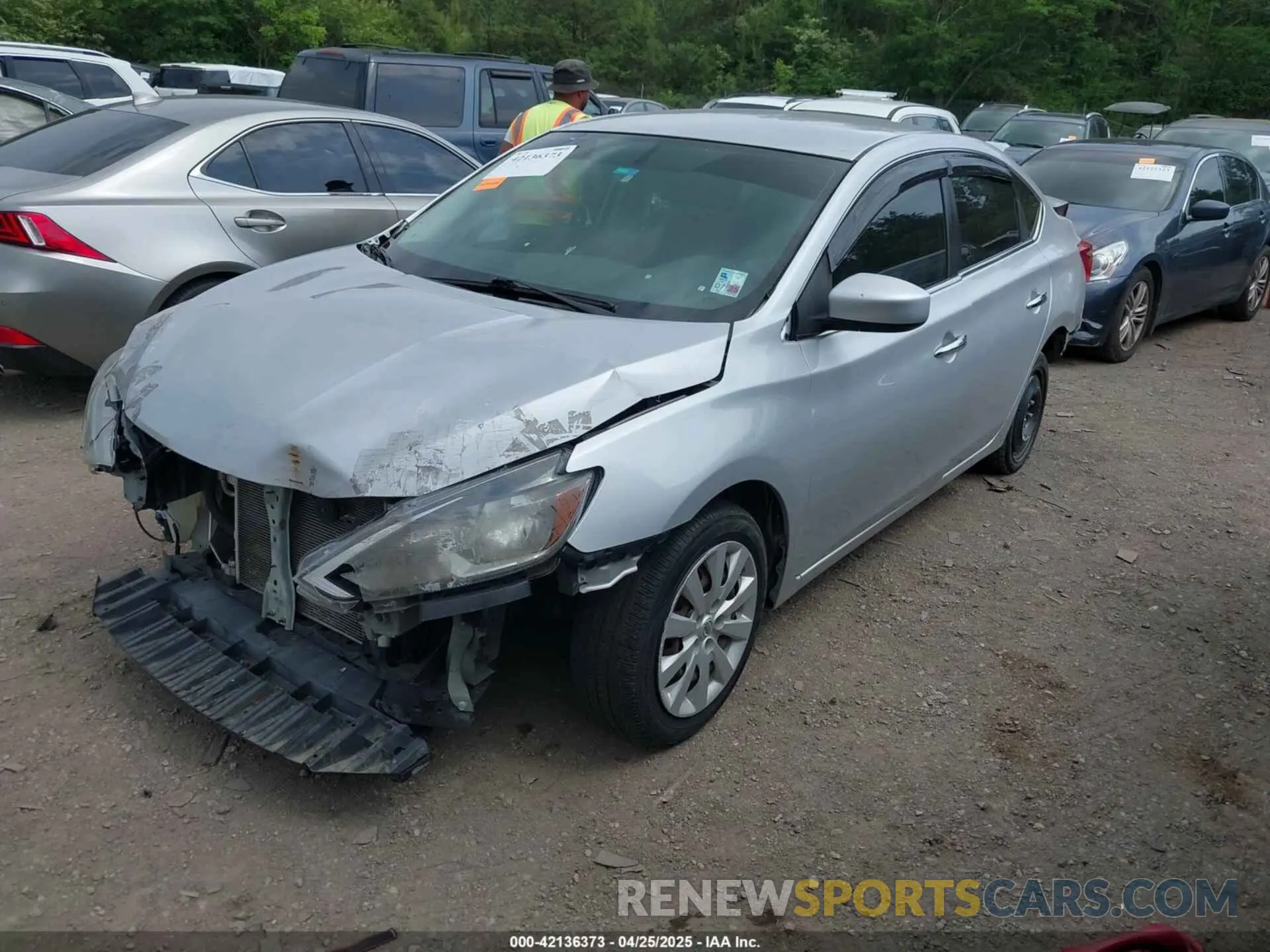 2 Photograph of a damaged car 3N1AB7APXKY309831 NISSAN SENTRA 2019