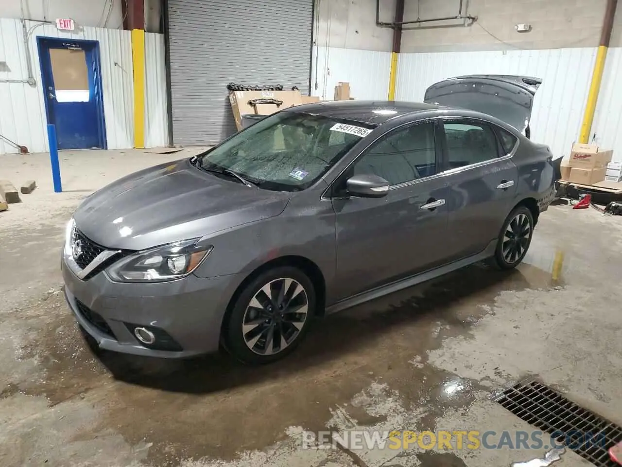 1 Photograph of a damaged car 3N1AB7APXKY317783 NISSAN SENTRA 2019