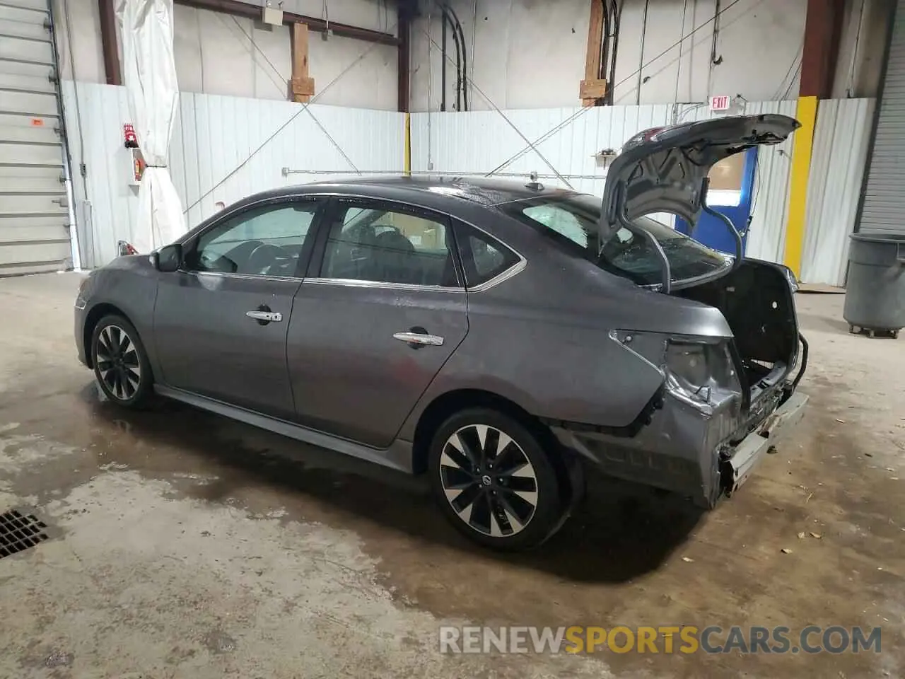 2 Photograph of a damaged car 3N1AB7APXKY317783 NISSAN SENTRA 2019