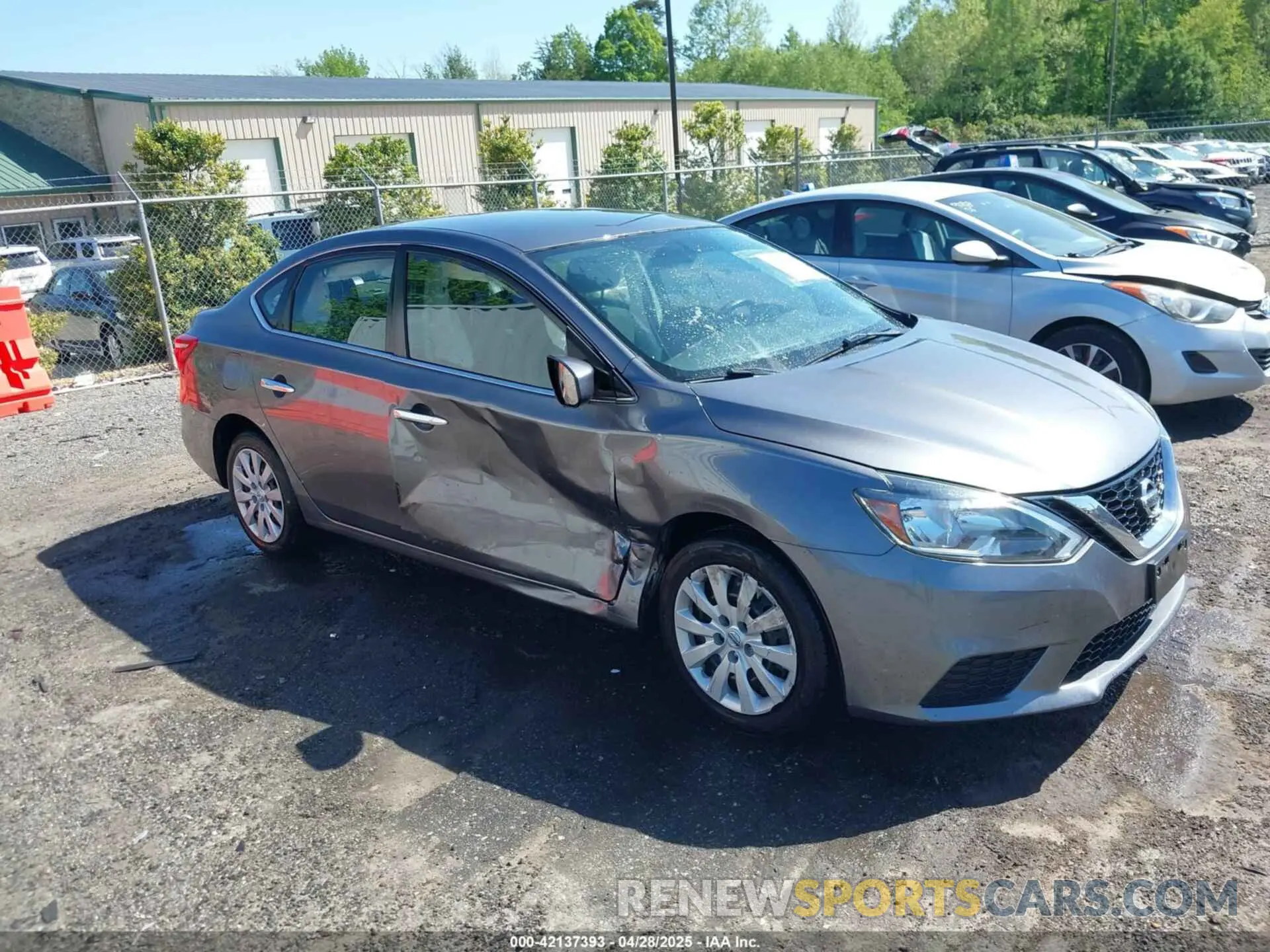 1 Photograph of a damaged car 3N1AB7APXKY320330 NISSAN SENTRA 2019