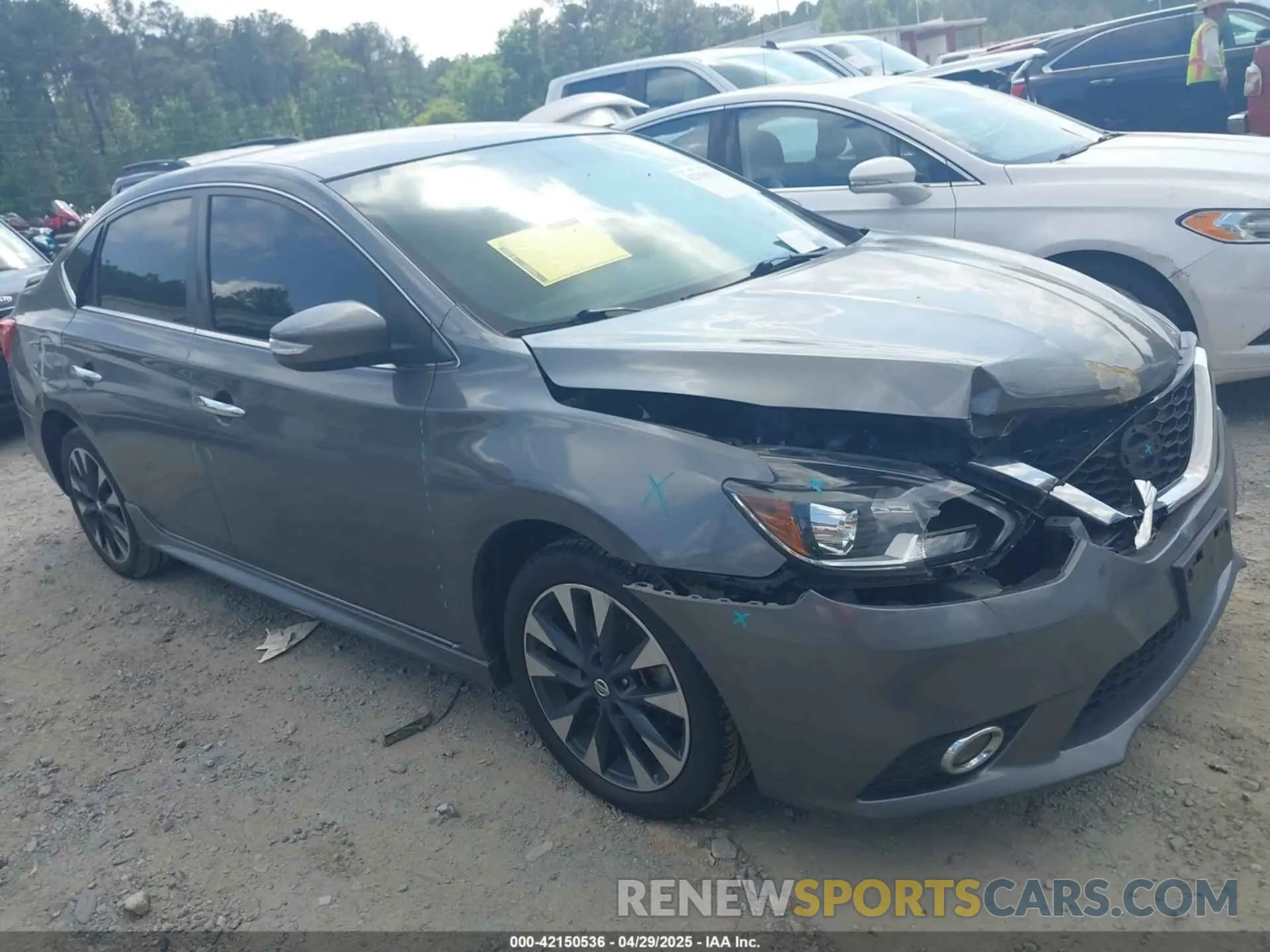 1 Photograph of a damaged car 3N1AB7APXKY322644 NISSAN SENTRA 2019