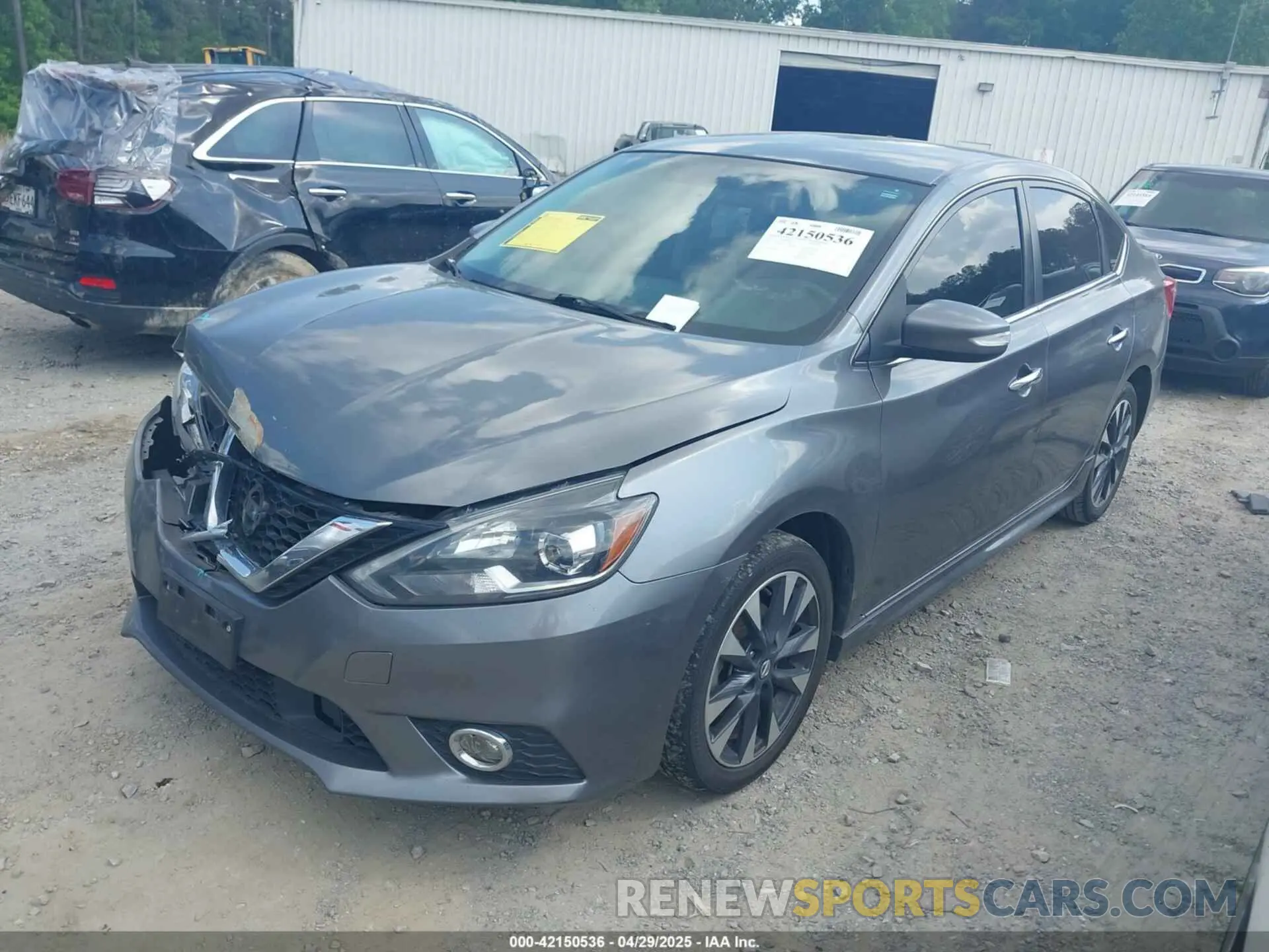 2 Photograph of a damaged car 3N1AB7APXKY322644 NISSAN SENTRA 2019