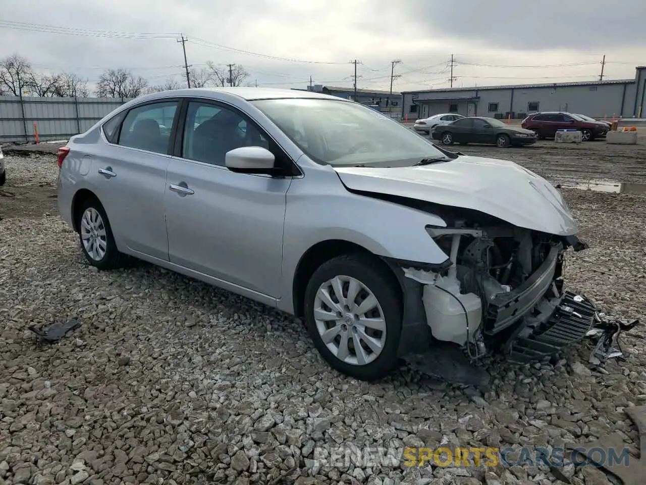 4 Photograph of a damaged car 3N1AB7APXKY325530 NISSAN SENTRA 2019