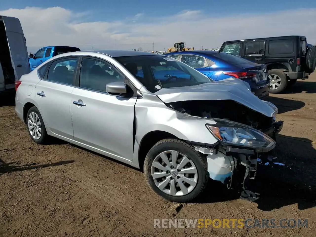 4 Photograph of a damaged car 3N1AB7APXKY329691 NISSAN SENTRA 2019