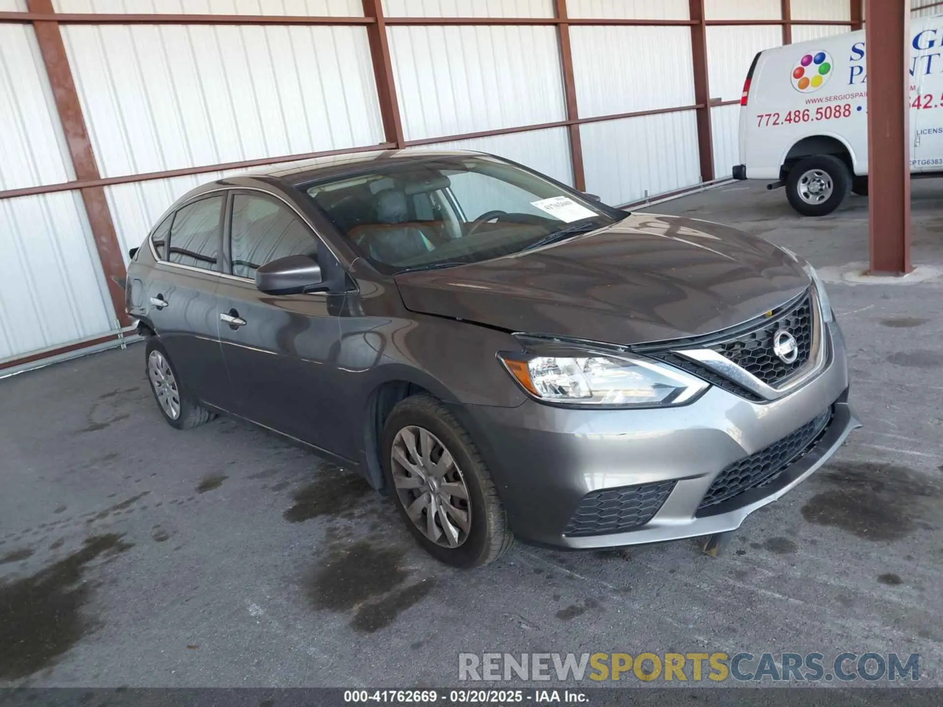 1 Photograph of a damaged car 3N1AB7APXKY330064 NISSAN SENTRA 2019