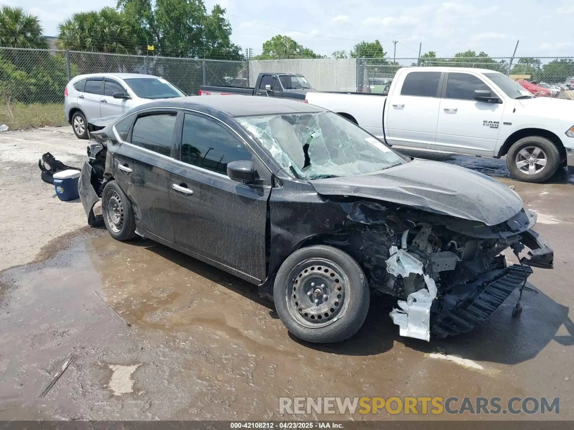 1 Photograph of a damaged car 3N1AB7APXKY331814 NISSAN SENTRA 2019