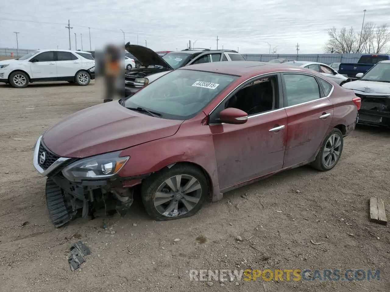1 Photograph of a damaged car 3N1AB7APXKY333837 NISSAN SENTRA 2019