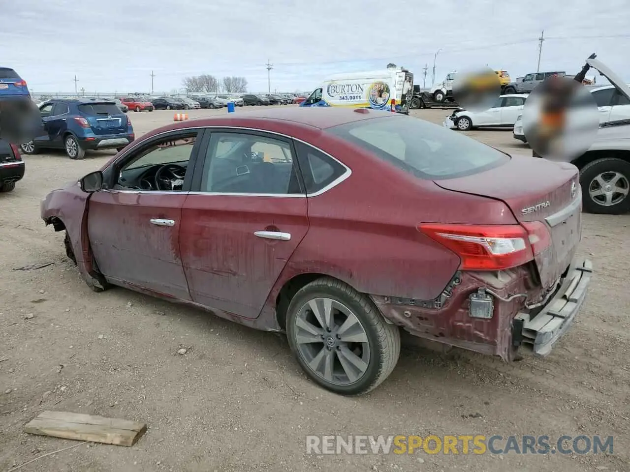 2 Photograph of a damaged car 3N1AB7APXKY333837 NISSAN SENTRA 2019