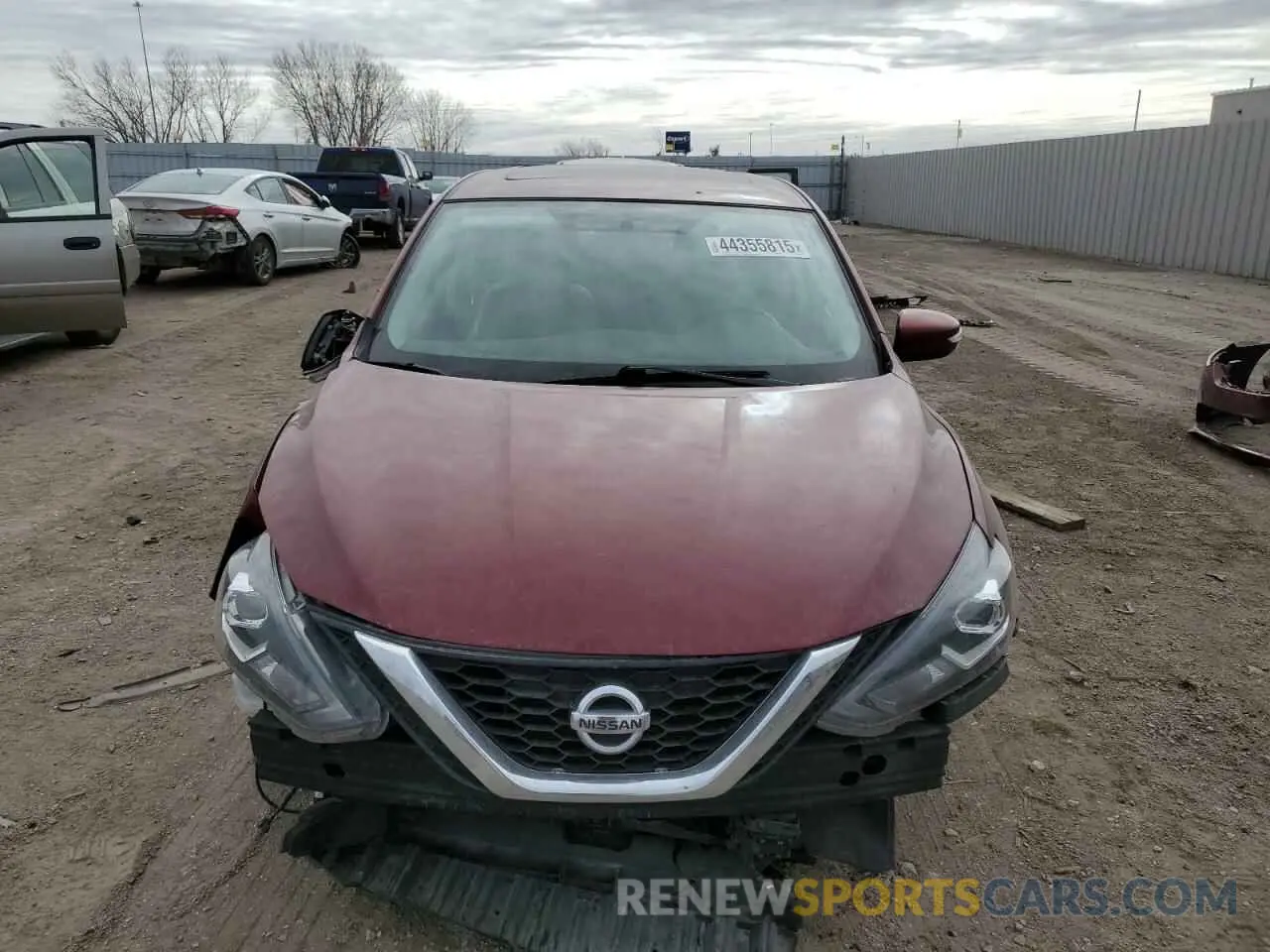5 Photograph of a damaged car 3N1AB7APXKY333837 NISSAN SENTRA 2019