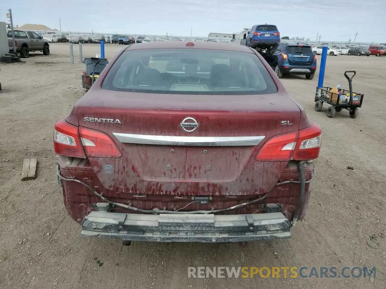6 Photograph of a damaged car 3N1AB7APXKY333837 NISSAN SENTRA 2019