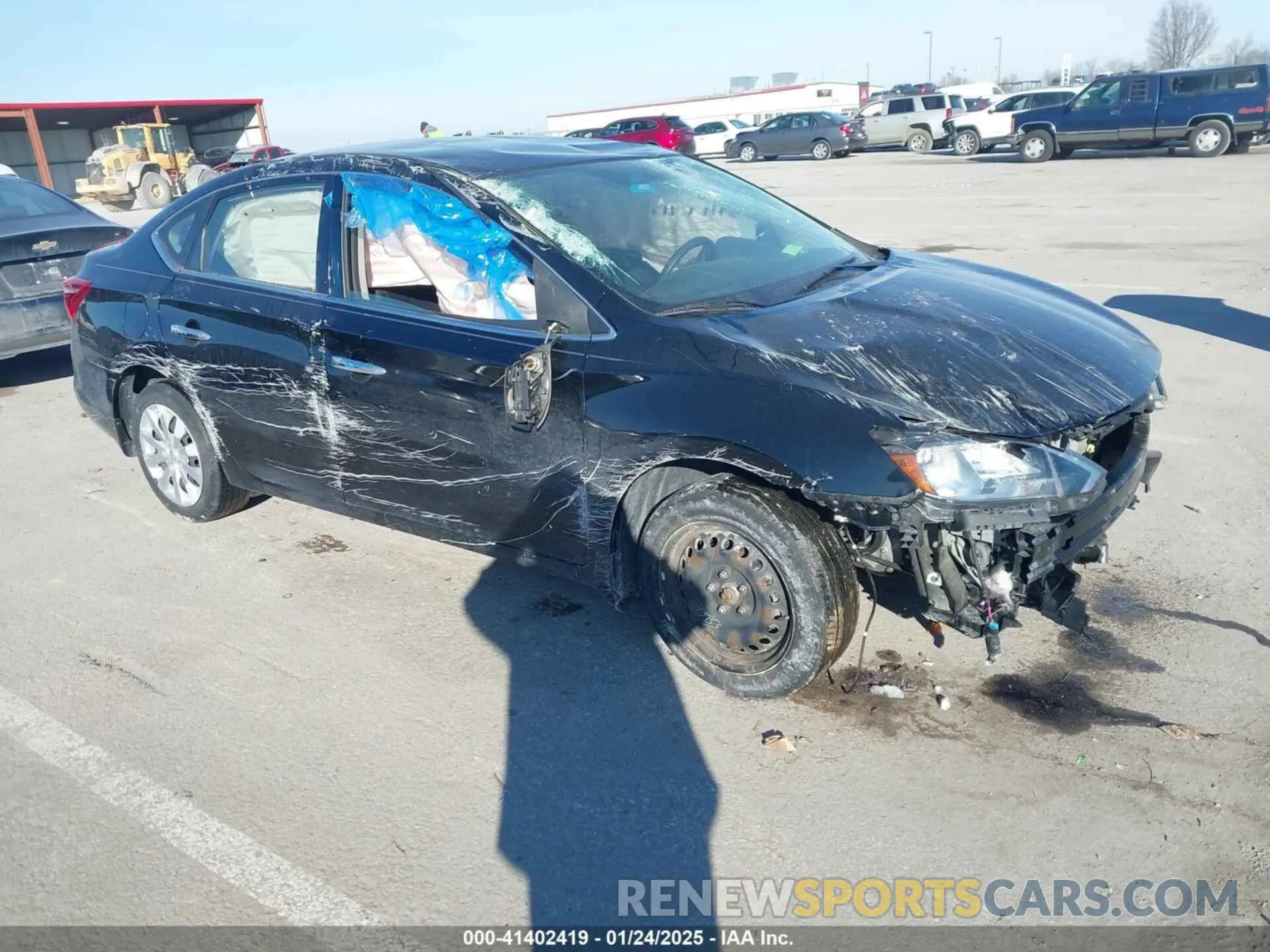 1 Photograph of a damaged car 3N1AB7APXKY334440 NISSAN SENTRA 2019