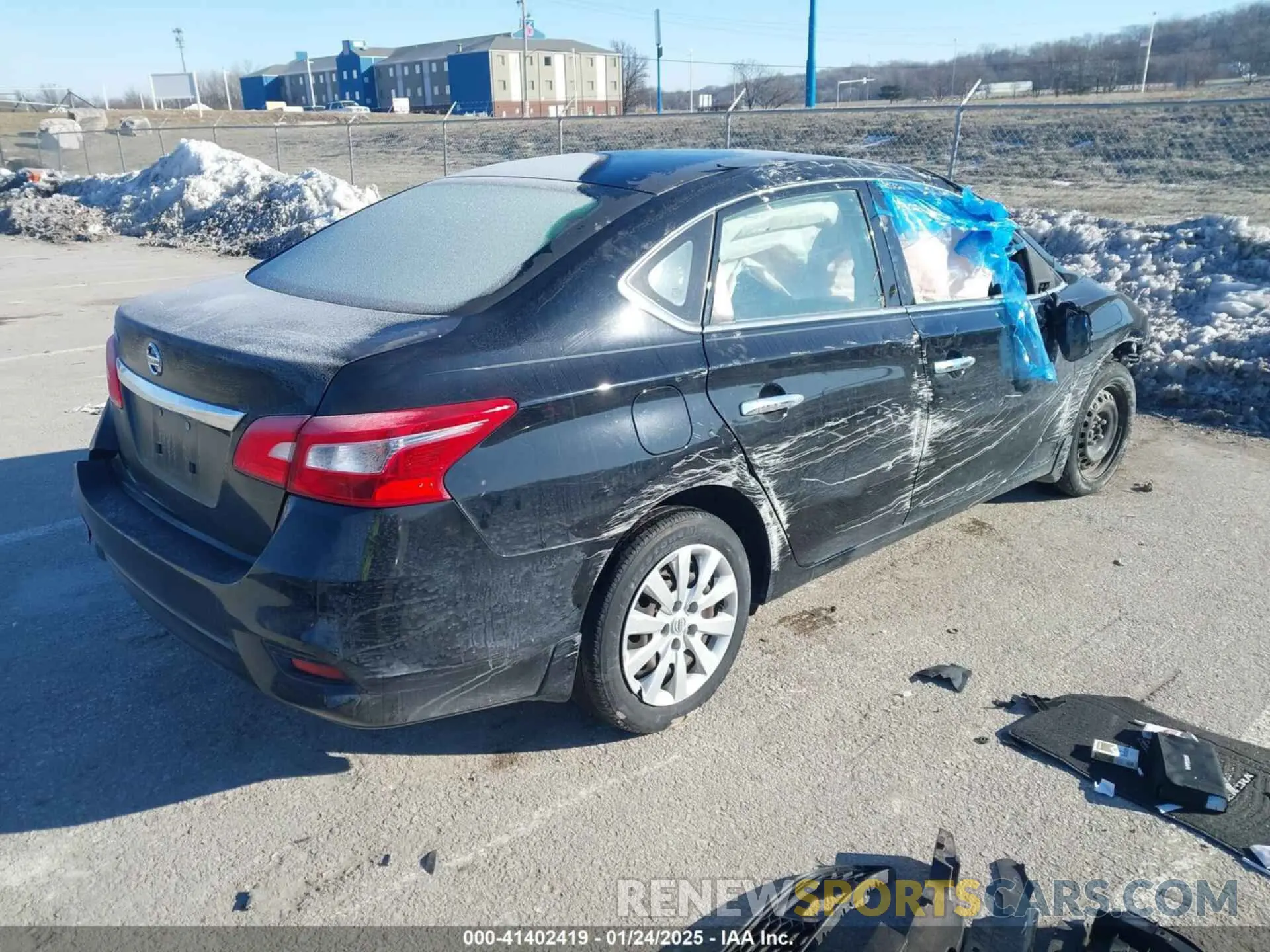 4 Photograph of a damaged car 3N1AB7APXKY334440 NISSAN SENTRA 2019