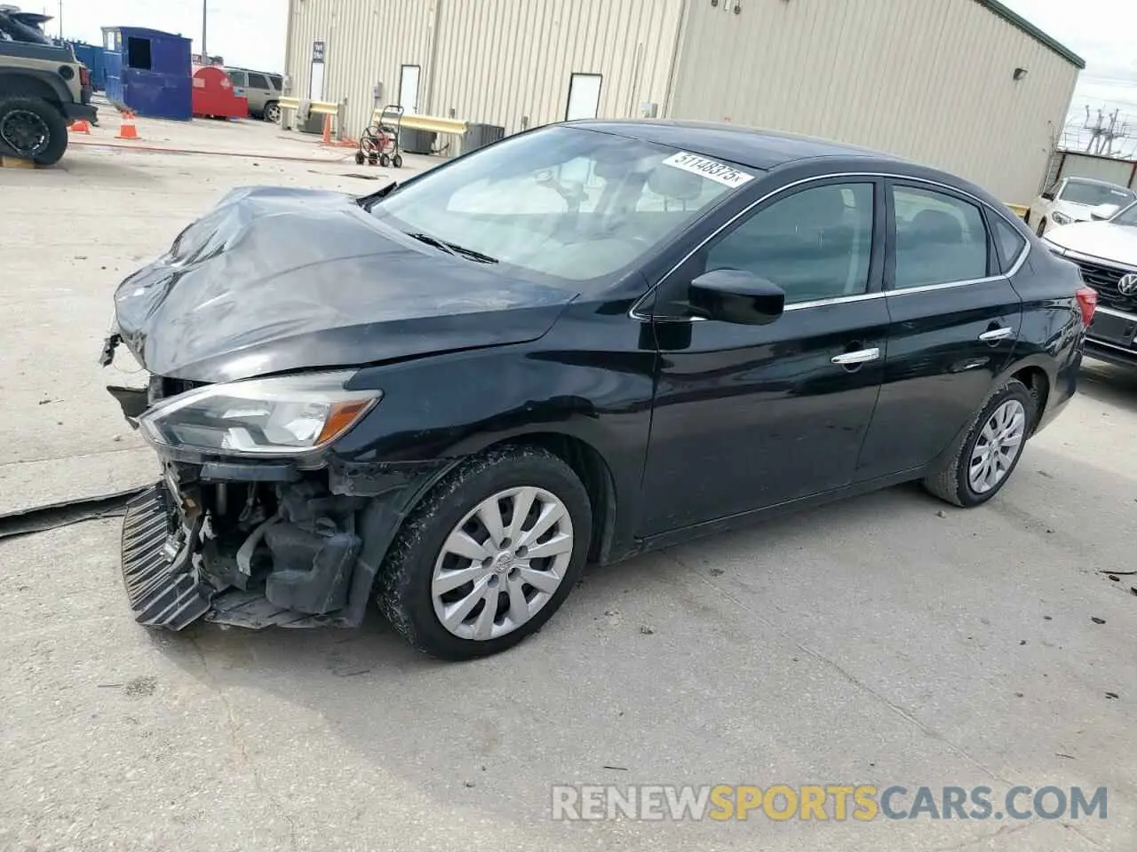 1 Photograph of a damaged car 3N1AB7APXKY342103 NISSAN SENTRA 2019