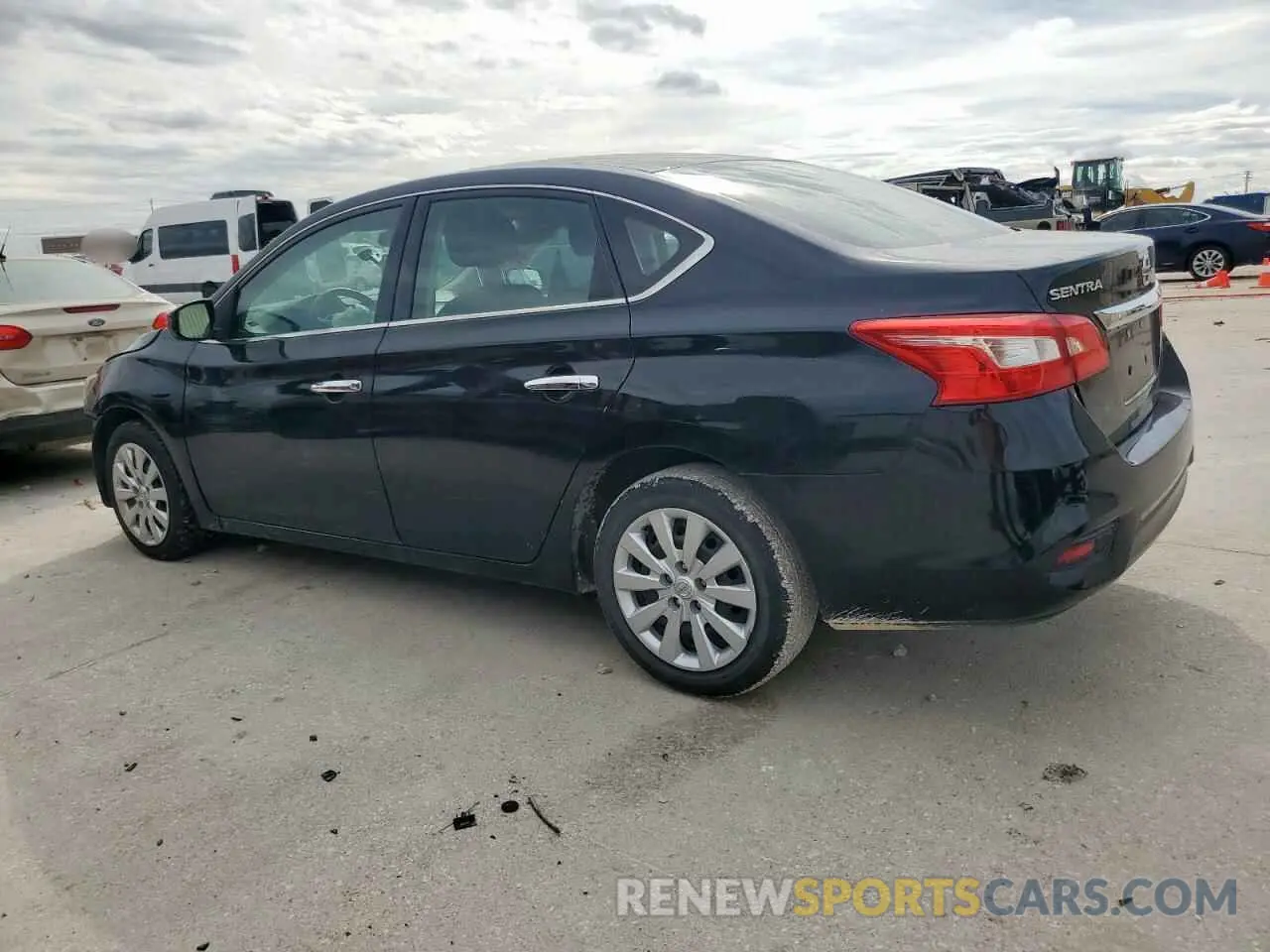 2 Photograph of a damaged car 3N1AB7APXKY342103 NISSAN SENTRA 2019