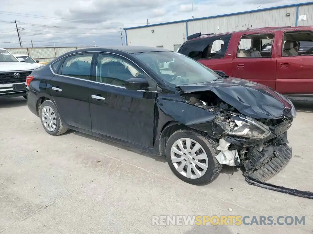 4 Photograph of a damaged car 3N1AB7APXKY342103 NISSAN SENTRA 2019