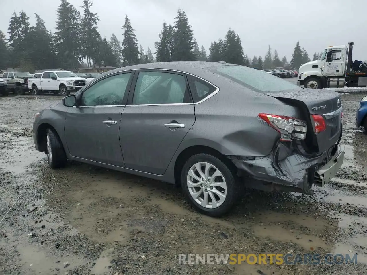 2 Photograph of a damaged car 3N1AB7APXKY353005 NISSAN SENTRA 2019