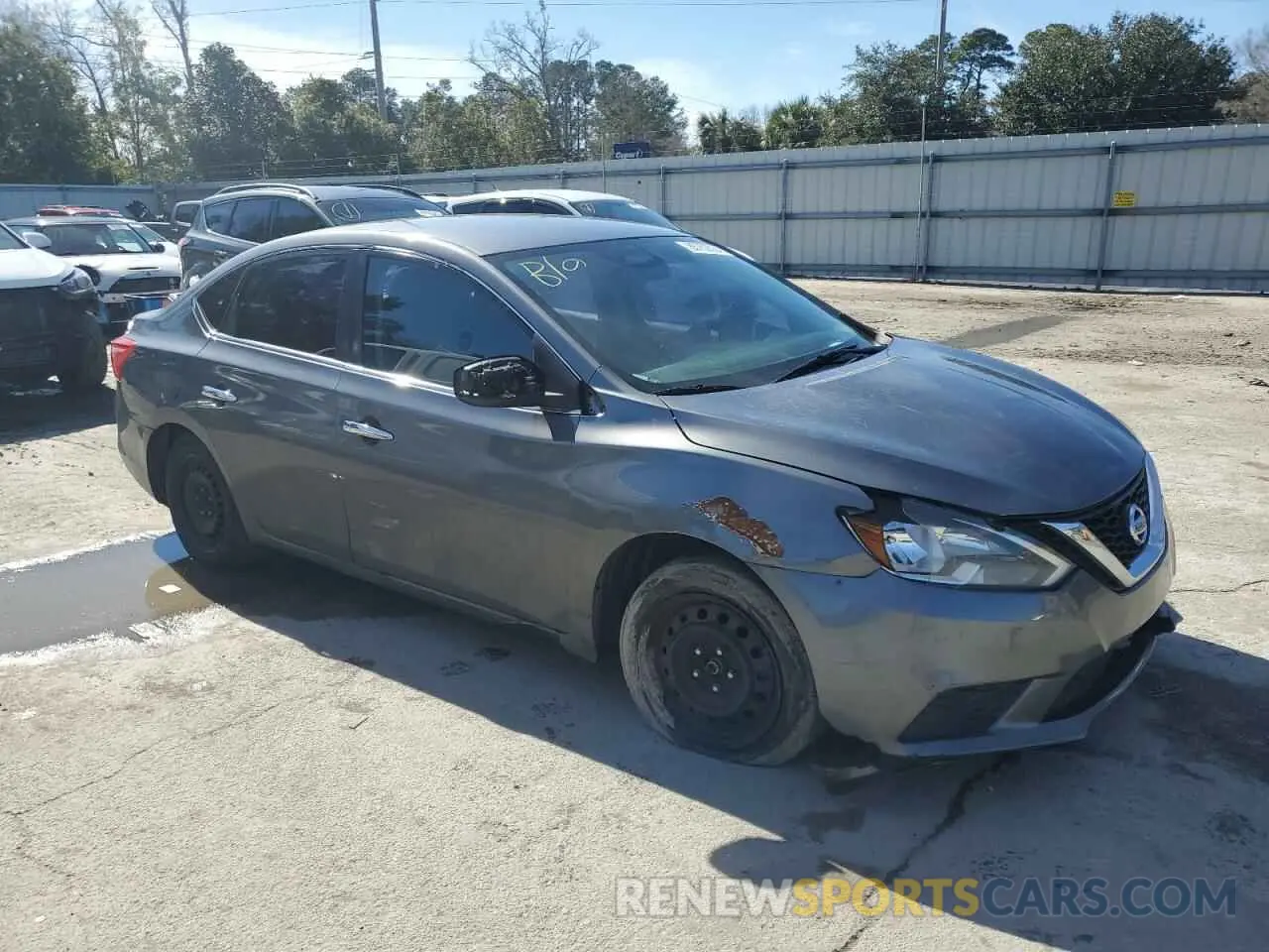 4 Photograph of a damaged car 3N1AB7APXKY356325 NISSAN SENTRA 2019
