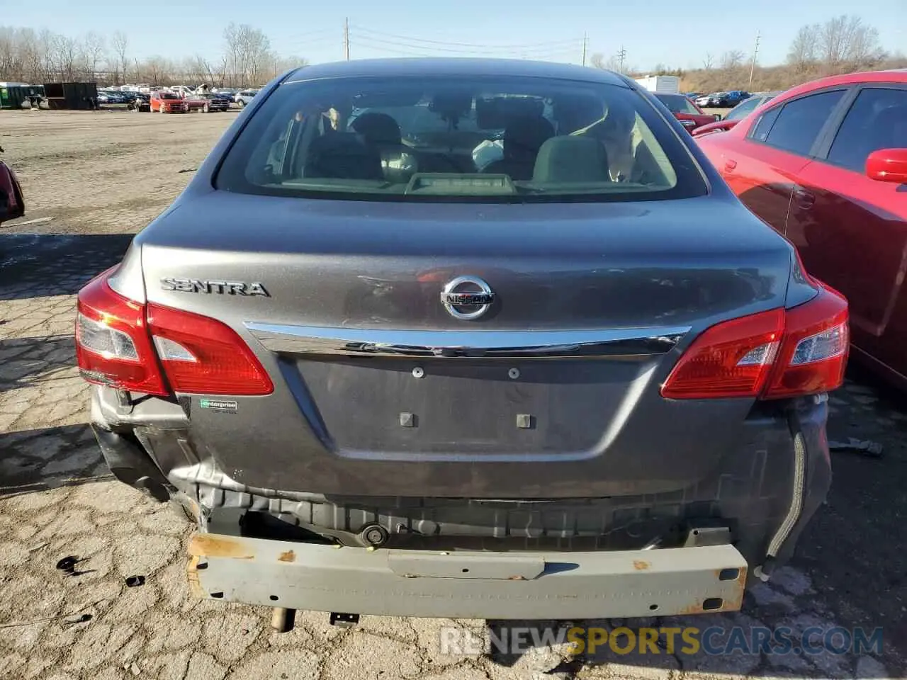 6 Photograph of a damaged car 3N1AB7APXKY359533 NISSAN SENTRA 2019