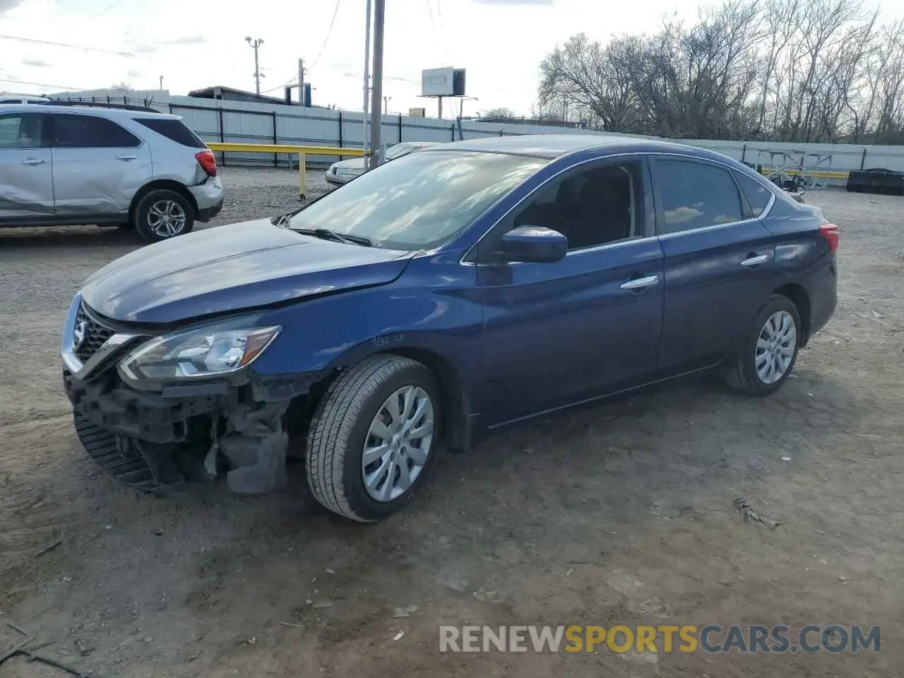 1 Photograph of a damaged car 3N1AB7APXKY366952 NISSAN SENTRA 2019