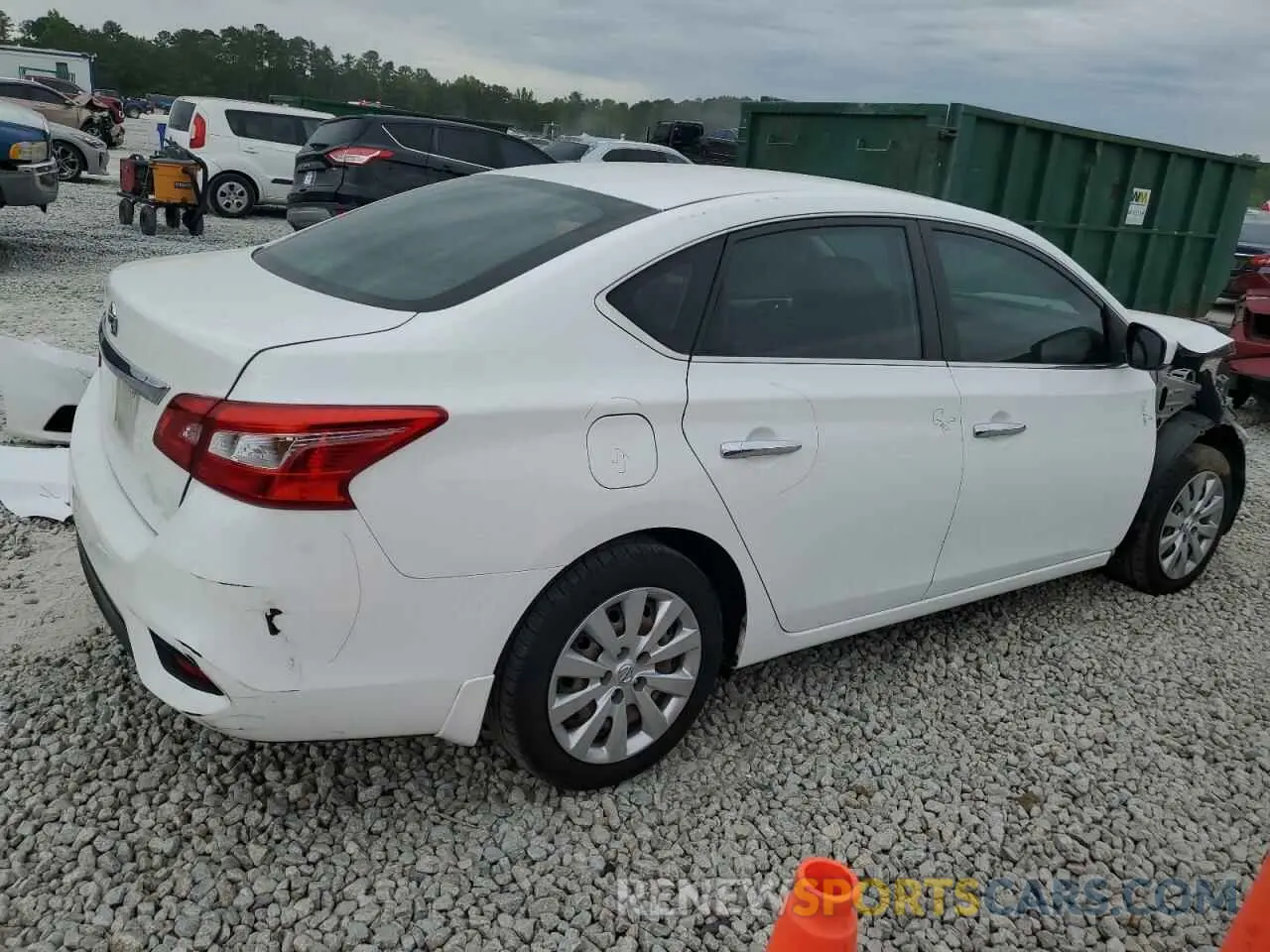 3 Photograph of a damaged car 3N1AB7APXKY367065 NISSAN SENTRA 2019